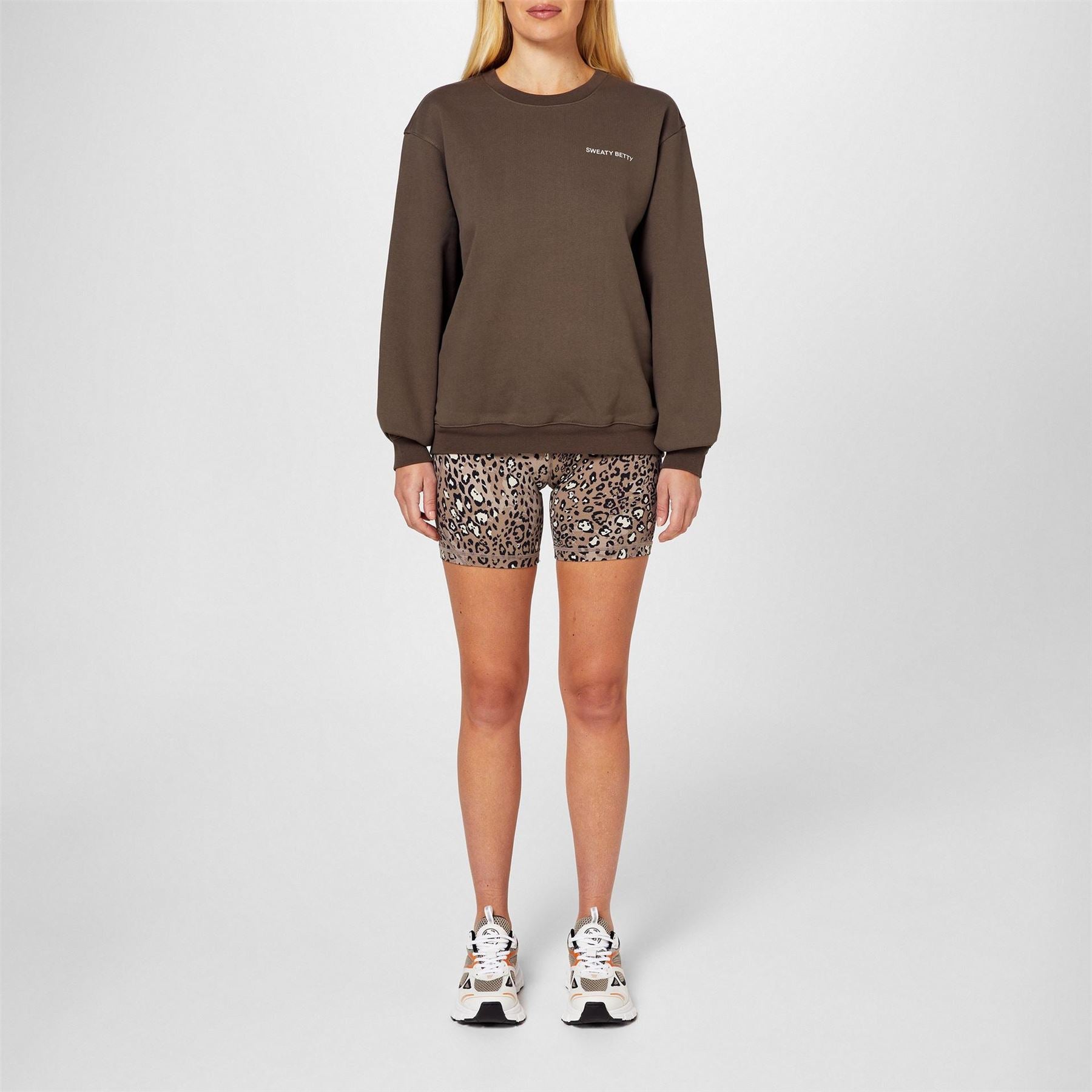 Sweaty Betty Elevated Crew Neck Long Sleeve Sweatshirt
