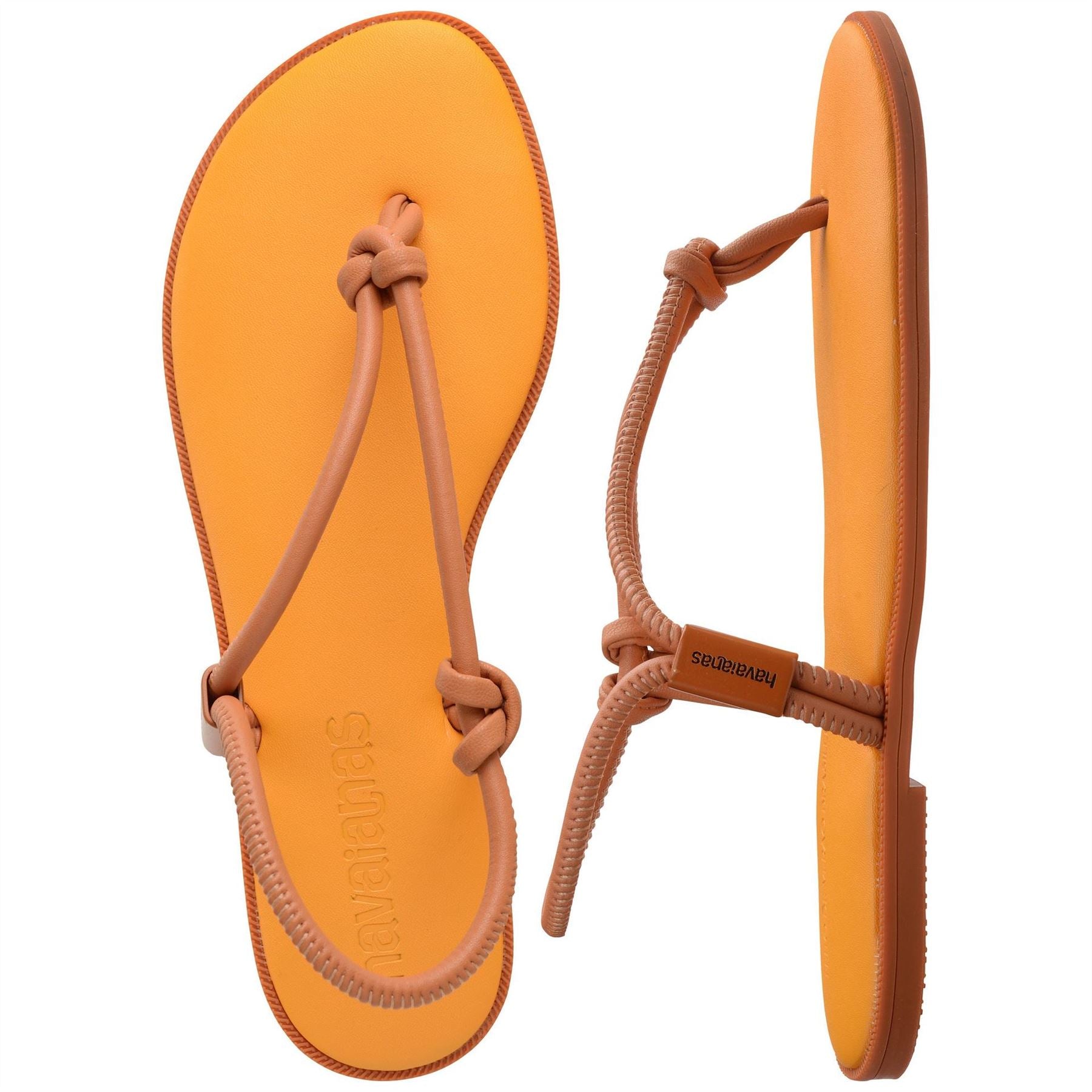 Havaianas Una Solid Patterned Toe Post Flat Sandals