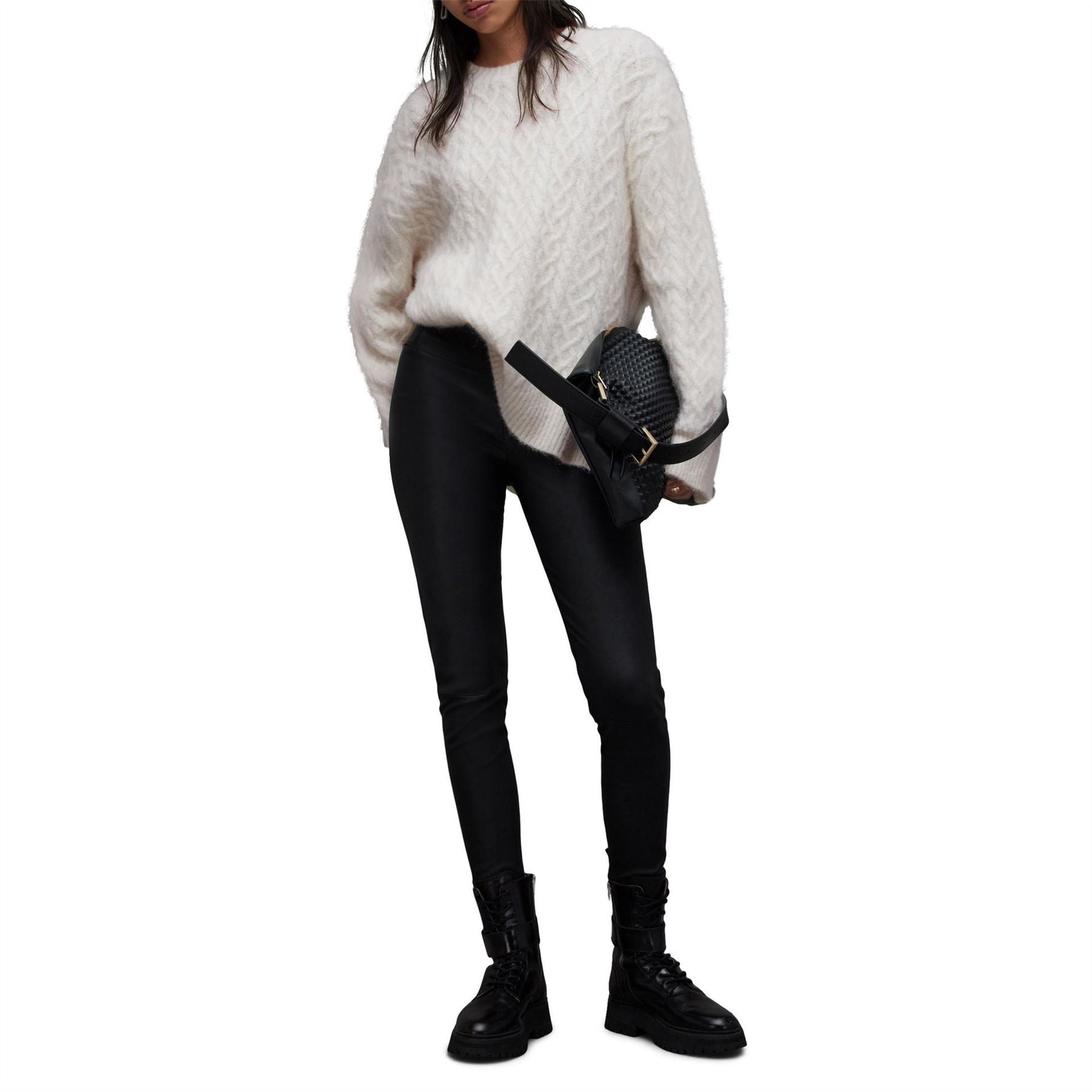 AllSaints Sirius Long Sleeve Relaxed Fit Sweater