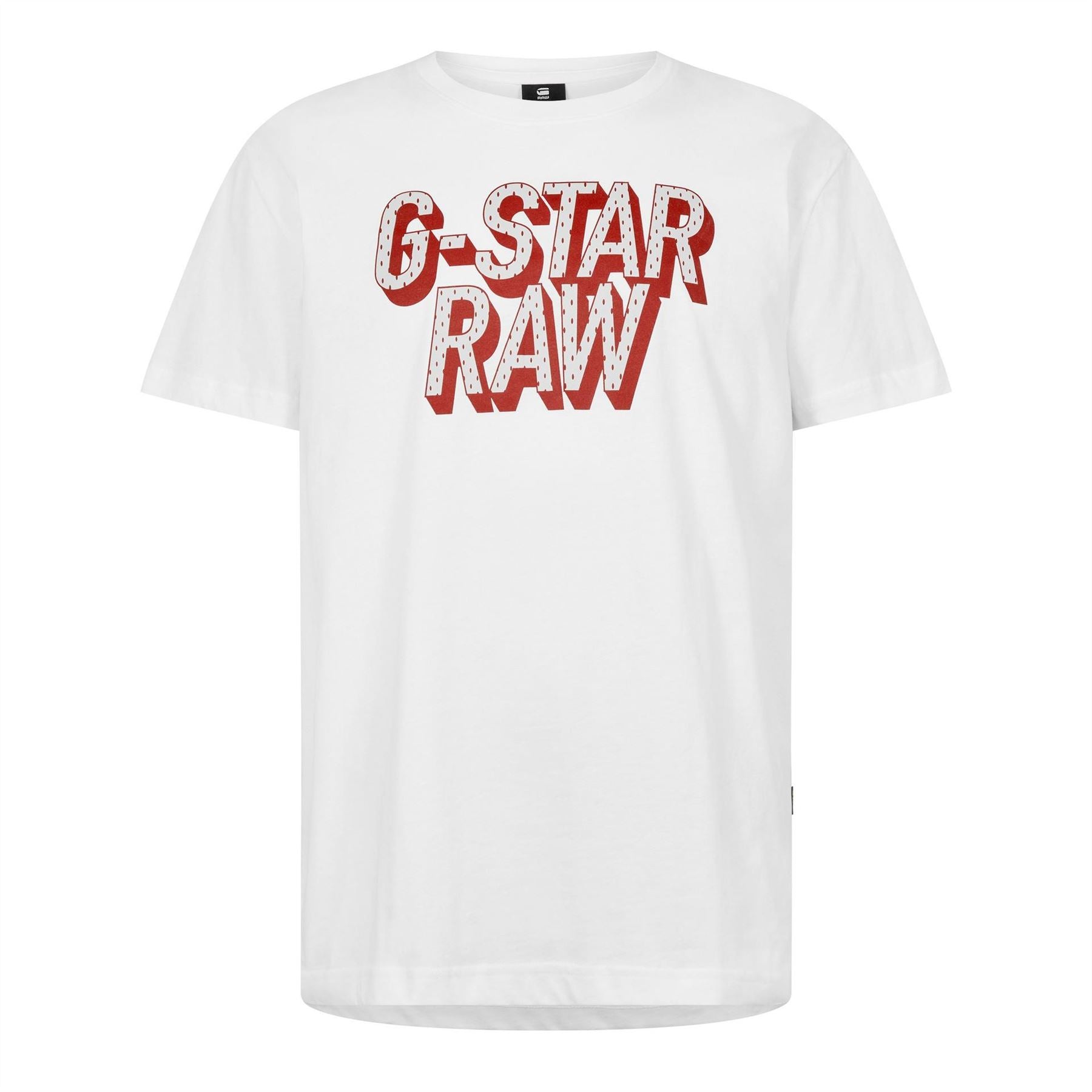 G Star 3D Dotted Crew Neck Regular Fit T-Shirt