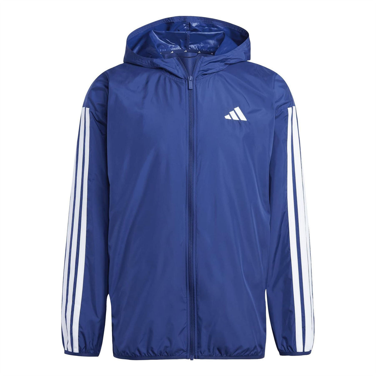 adidas Hooded Neck Windbreaker with Side Stripes and Bold Logo