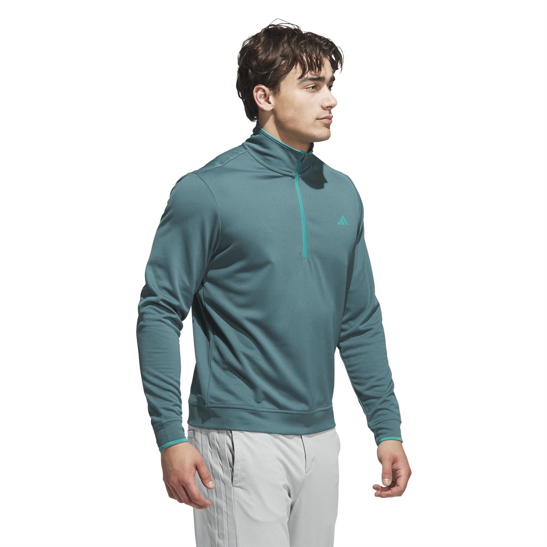 adidas Core Zip Neck Long Sleeve Sweatshirt