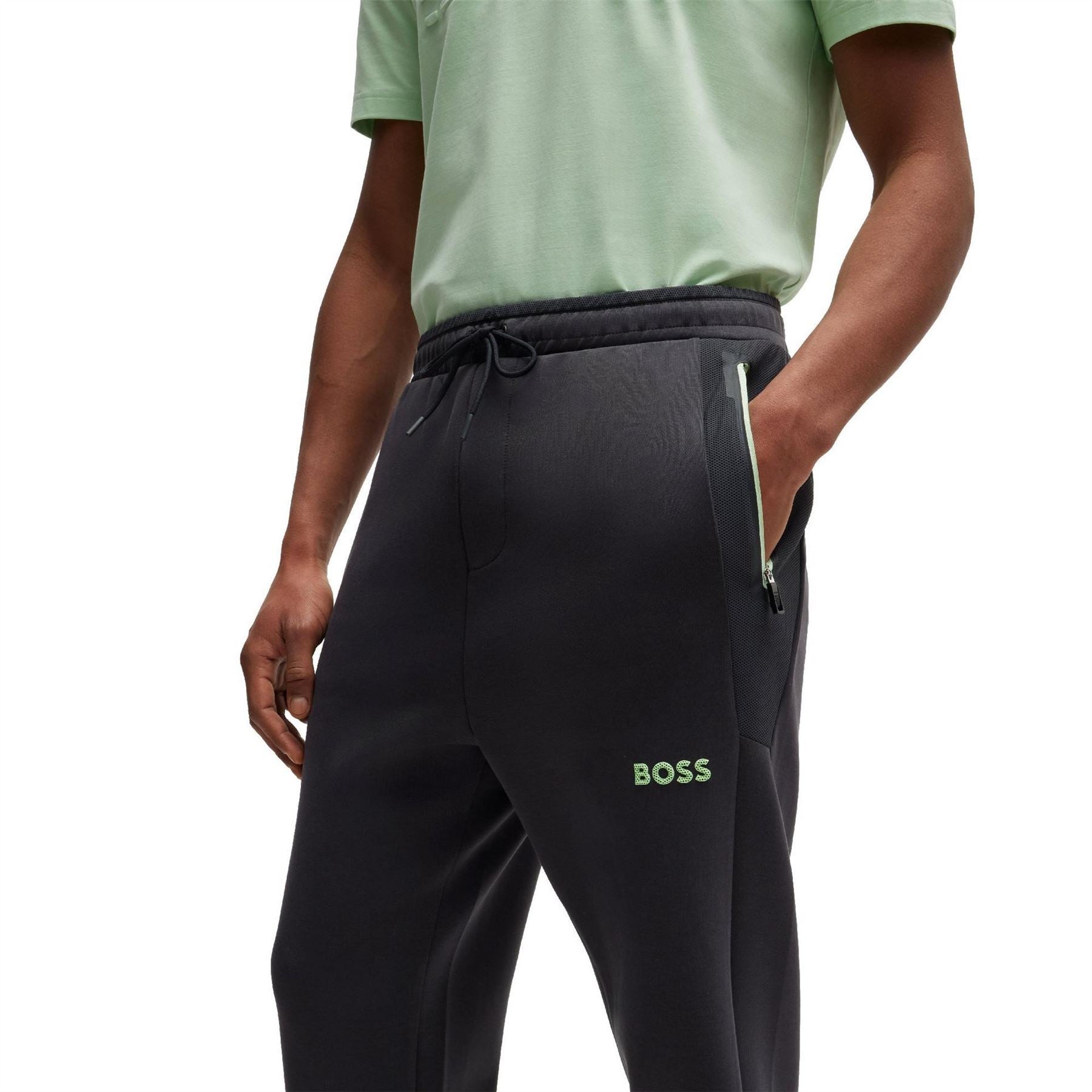 Boss Hadiko Solid Patterned Slim Joggers
