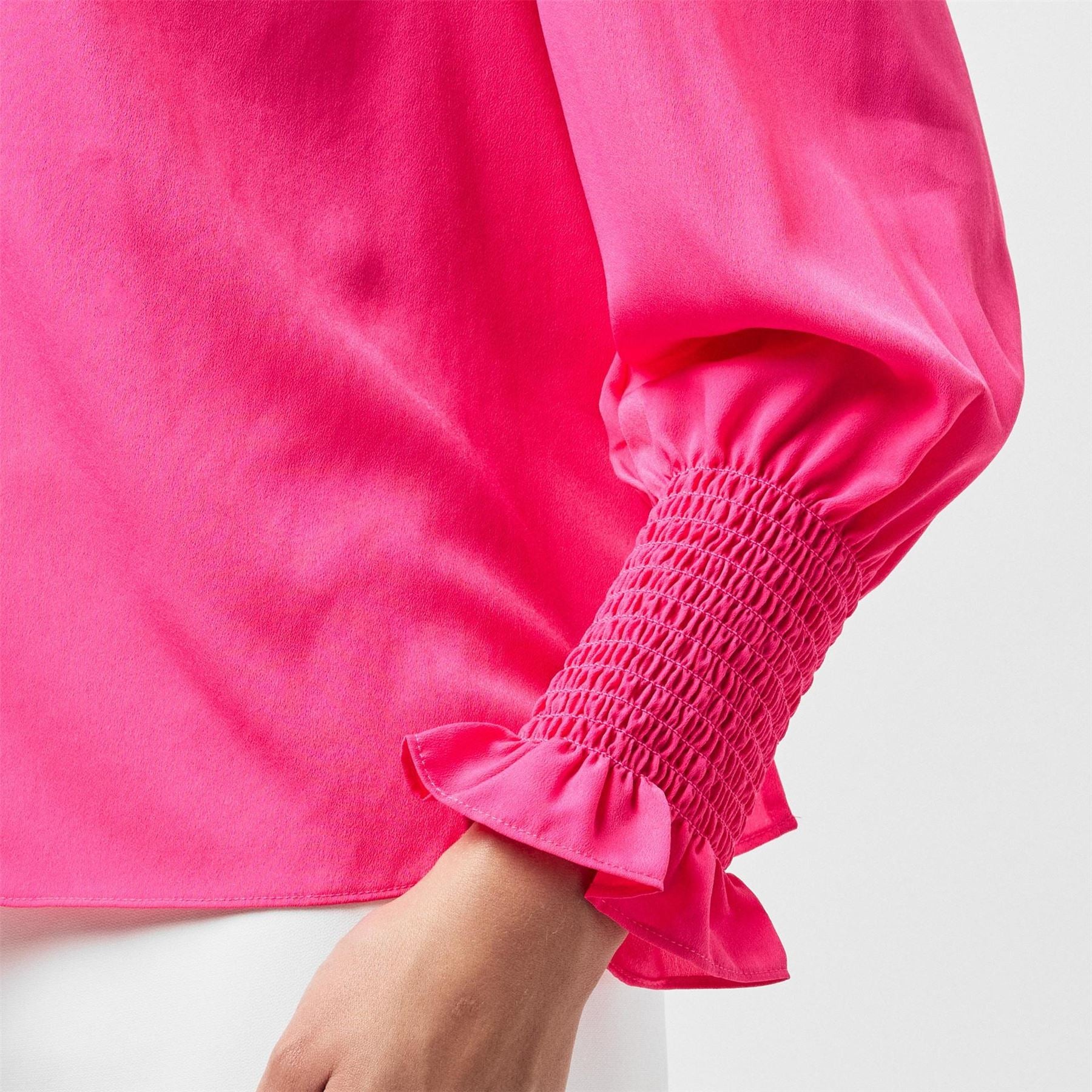 French Connection High Neck Regular Fit Blouse
