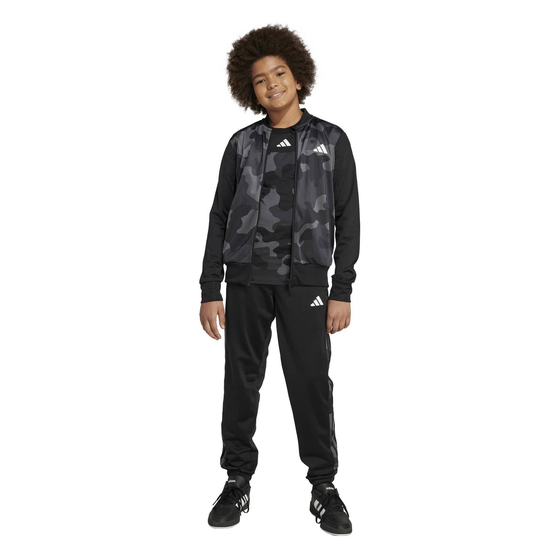 adidas Junior Seasonal Essential Camouflage Tracksuit
