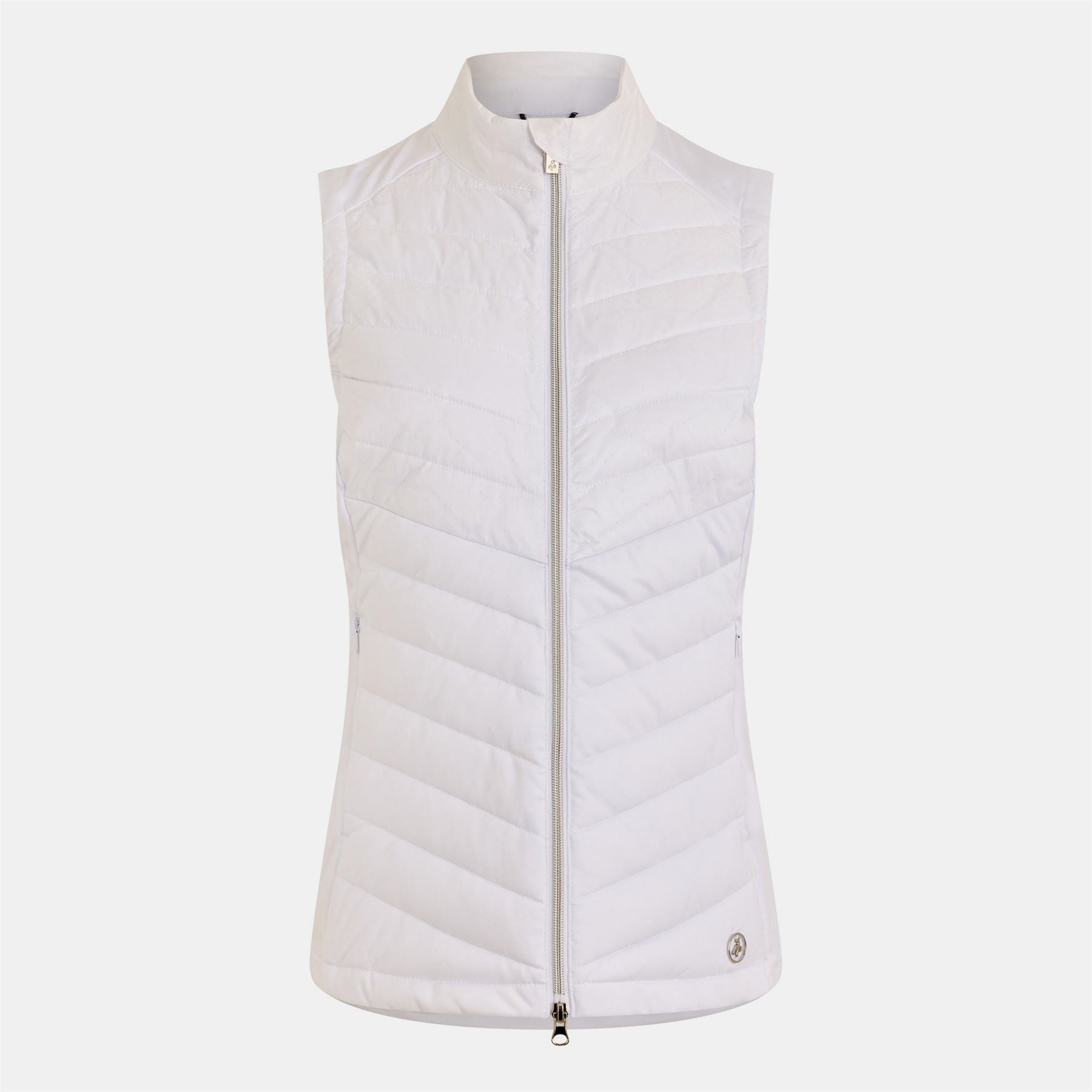 Calvin Klein Golf Solid Patterned Full Zip Quilted Gilet