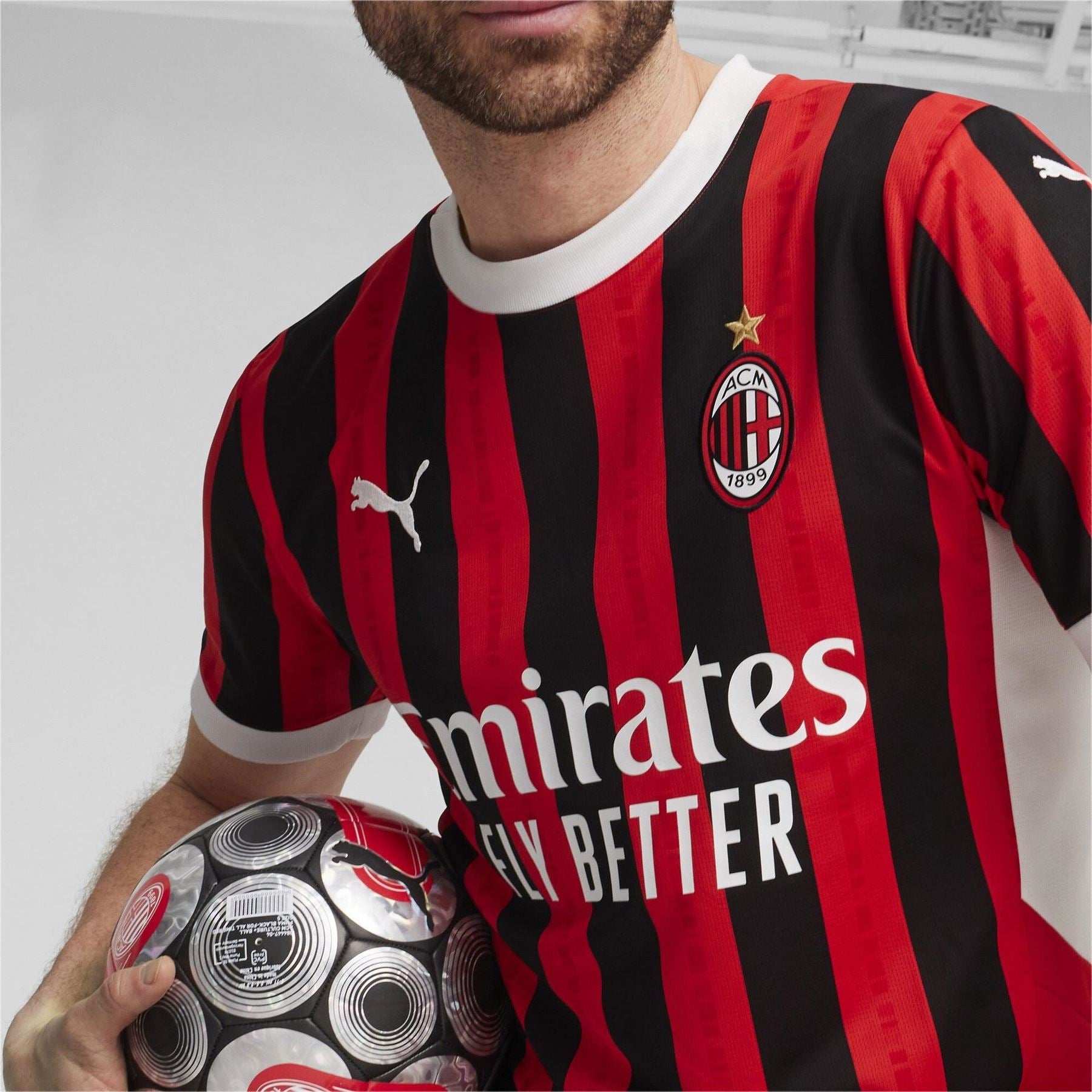 Puma Ac Milan Home Shirt 2024 2025 Adults