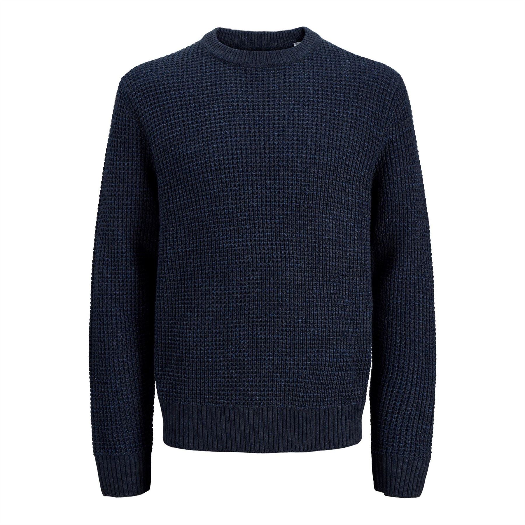 Jack and Jones Crew Neck Ribbed Collar Long Sleeve Sweater