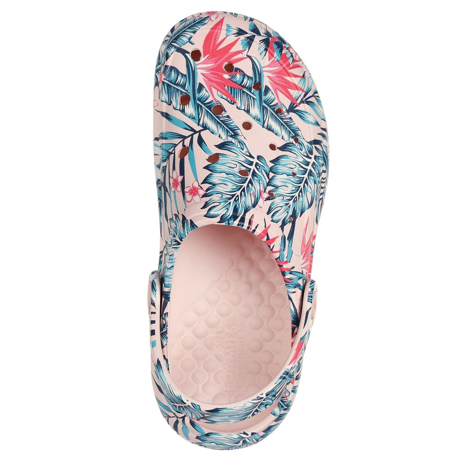 Skechers Archfitwave Closed Toe Leaf Print Shuv Sandals