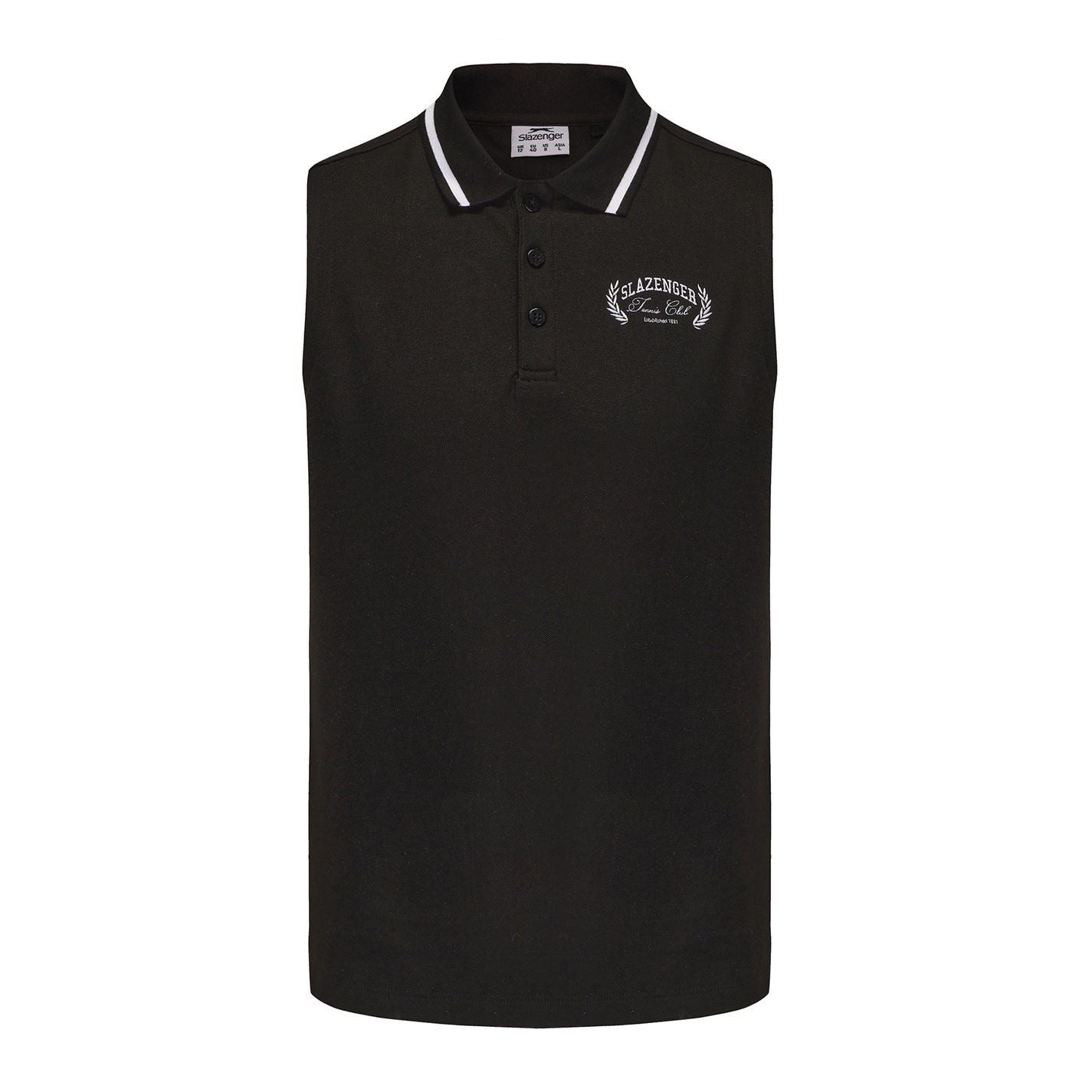 Slazenger Plain Short Sleeve Polo Shirt