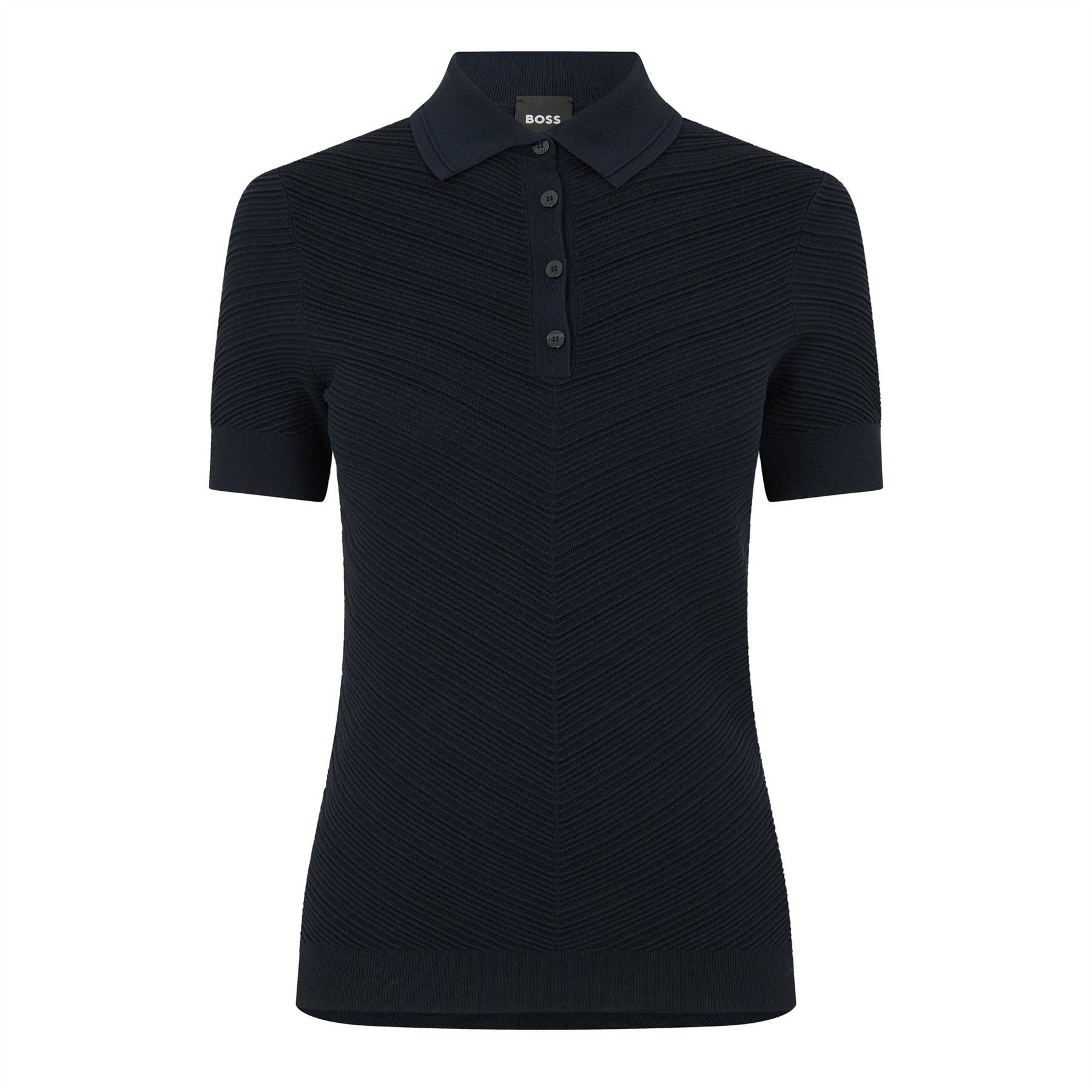 Boss Collared Neck Short Sleeve Jersey Polo Shirt