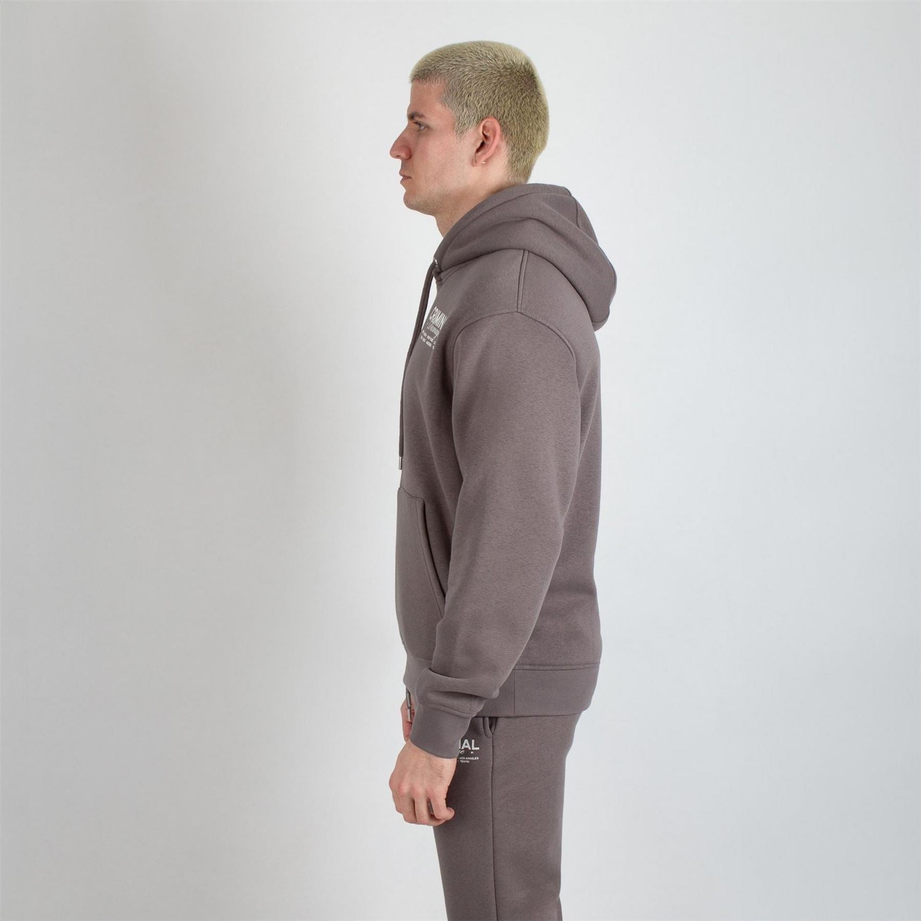 Criminal Damage City Hooded Relaxed Fit Sweat Jacket