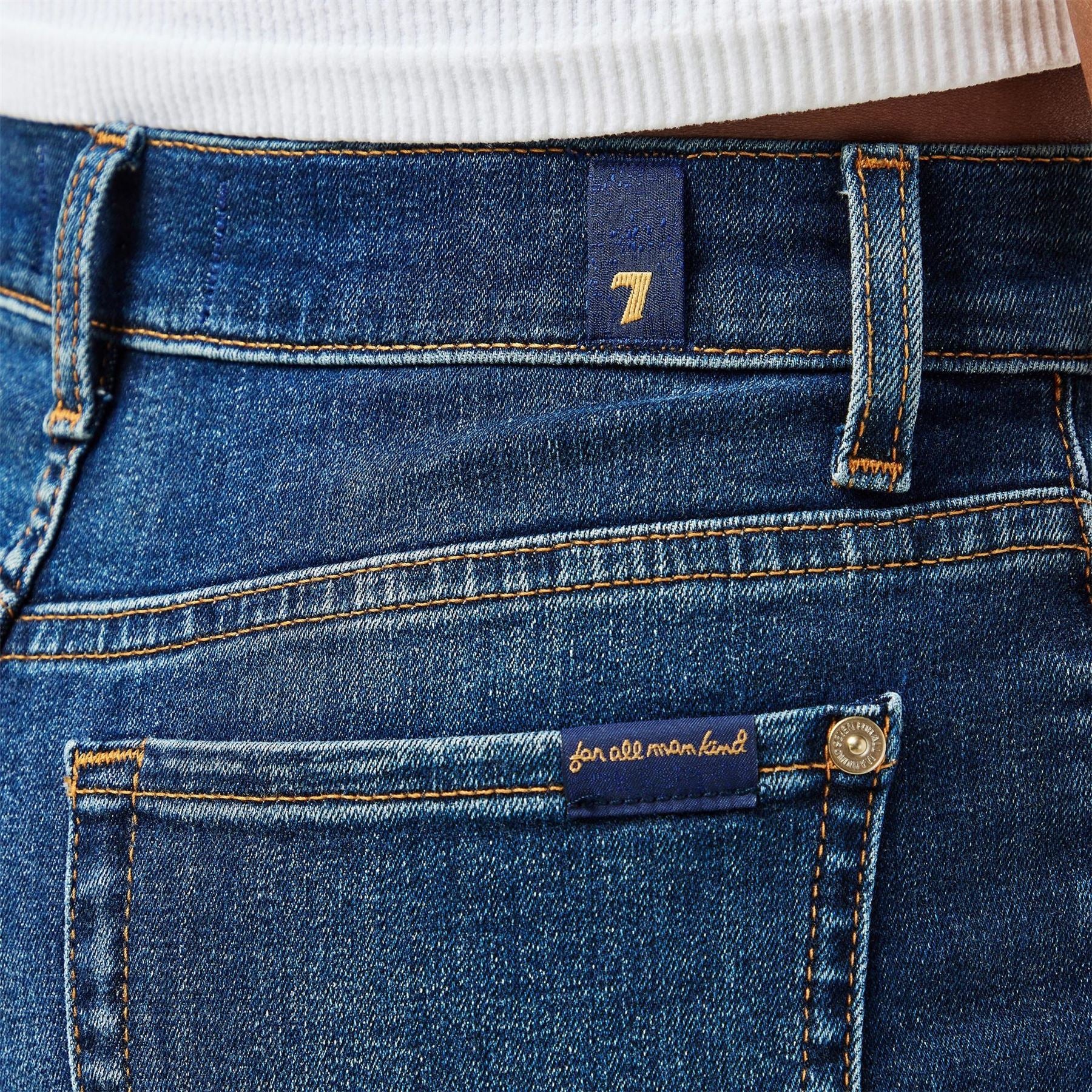 7 For All Mankind Cropped Alexa Straight Leg Jeans