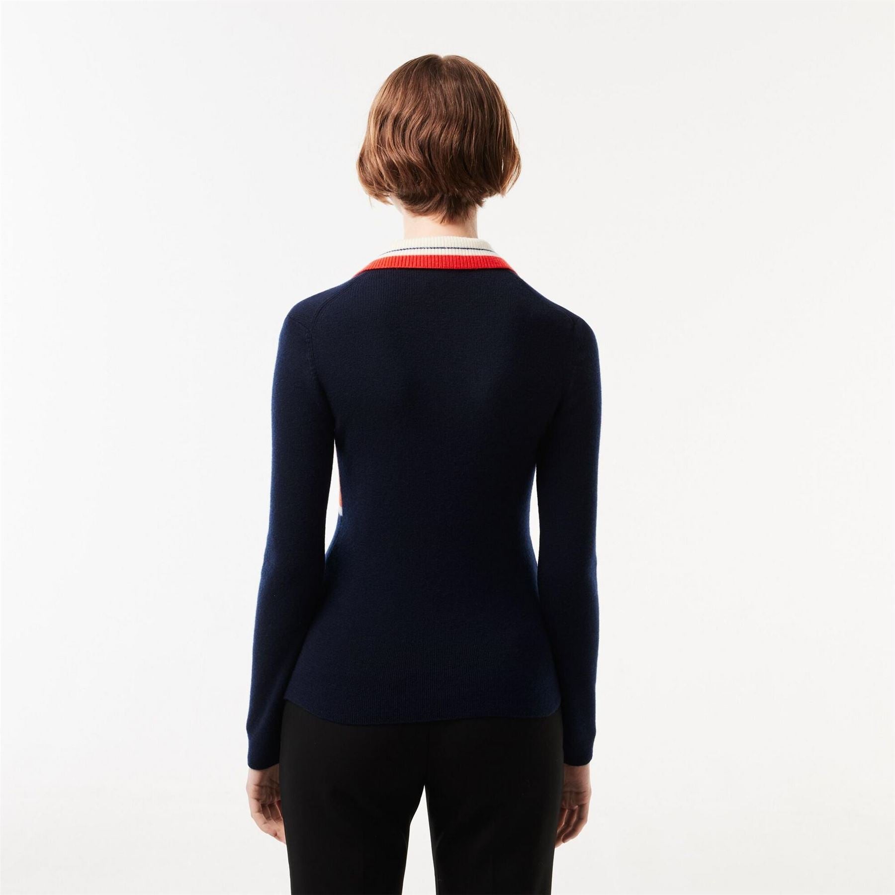 Lacoste Long Sleeve Contrast T-Shirt