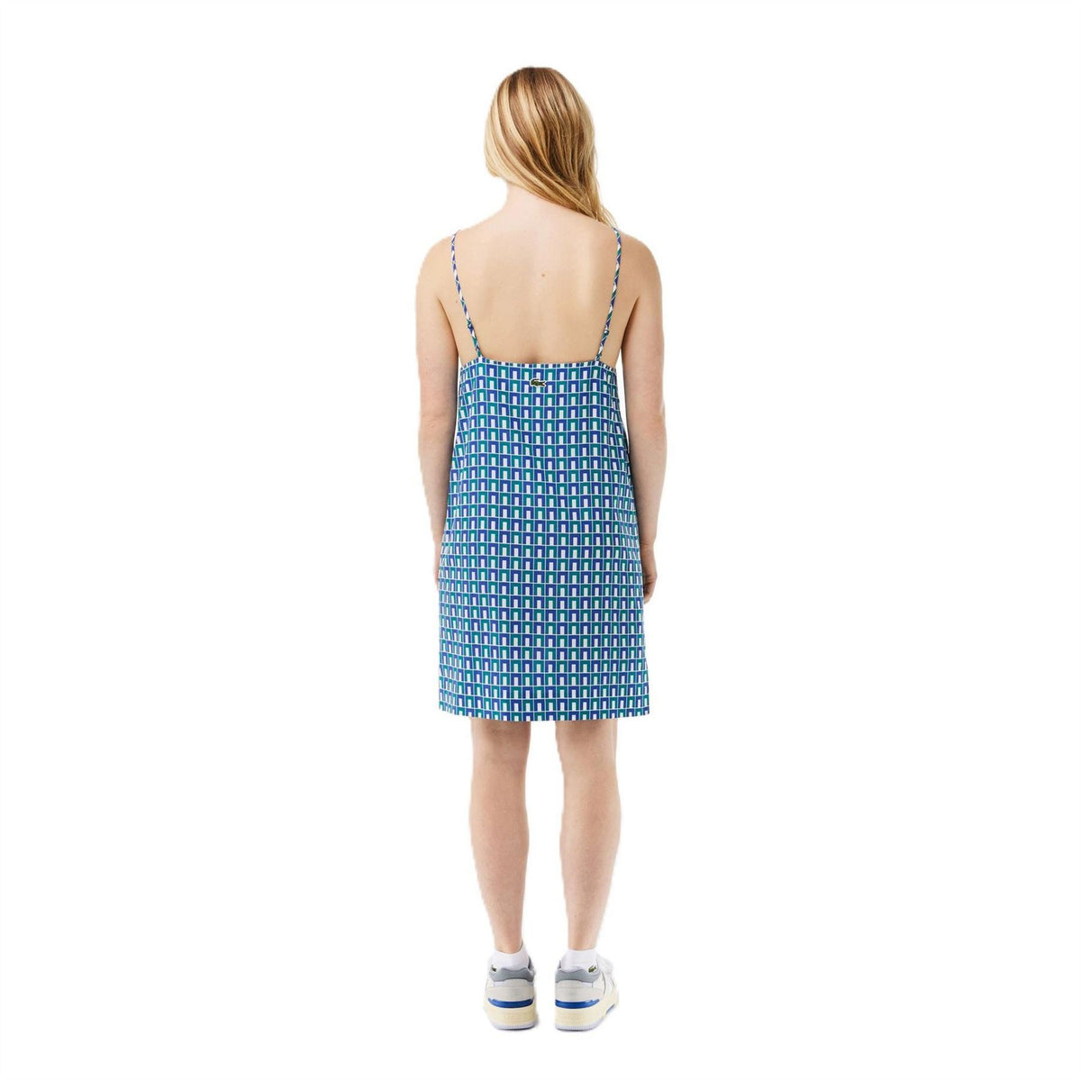 Lacoste Spaghetti Strap Mini Slip Dress