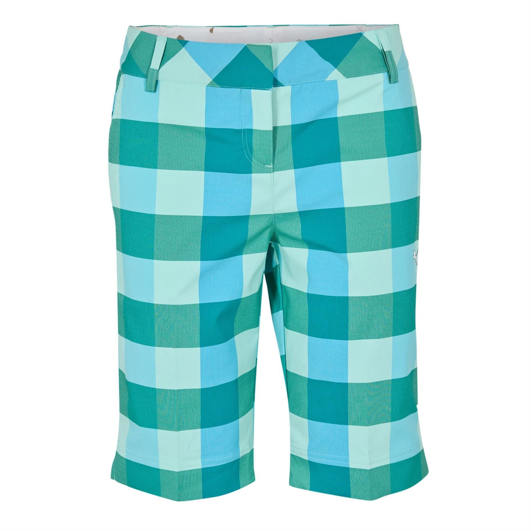 Puma Womens Golf Plaid Tech Shorts
