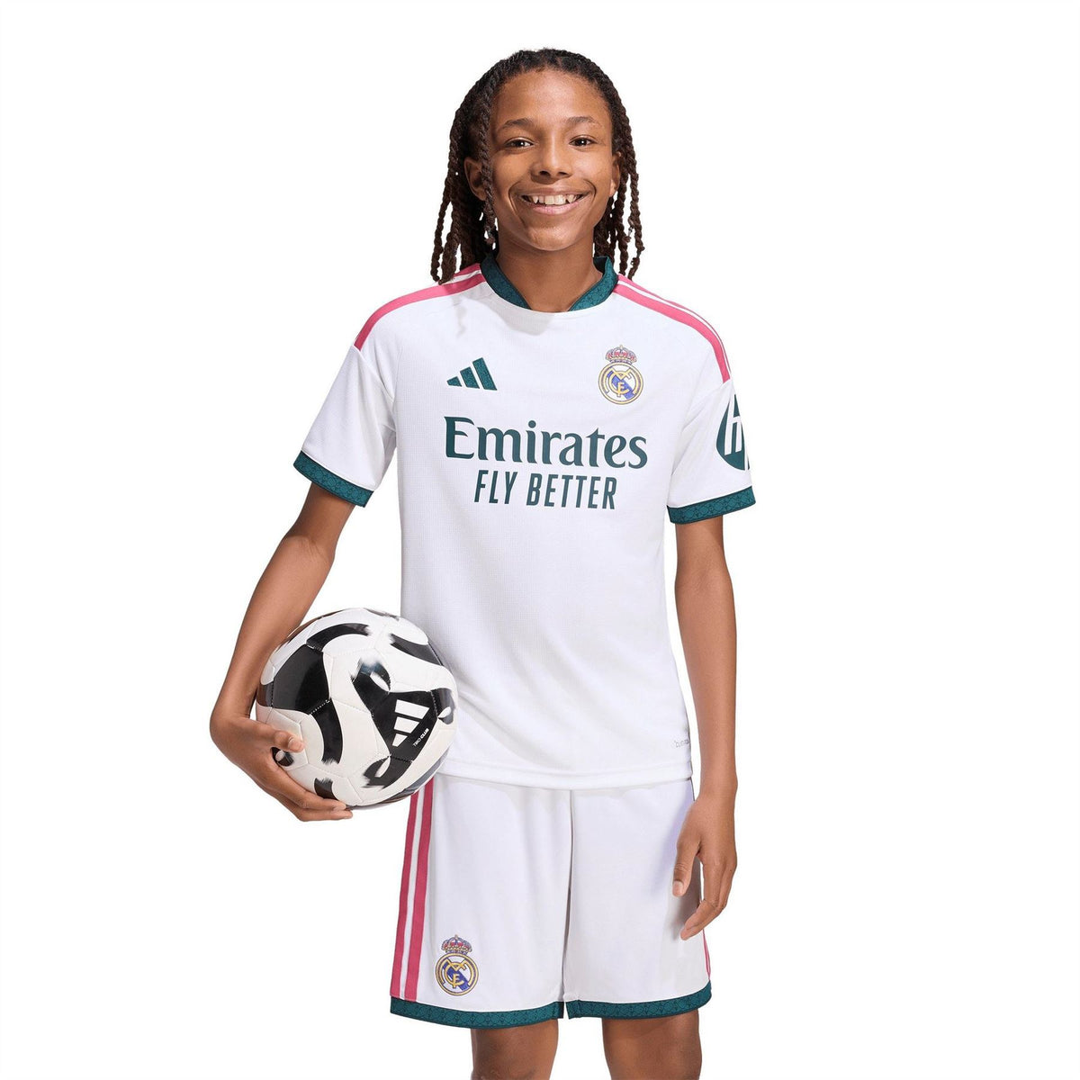 adidas Madrid Home Shirt 2026 27 Juniors
