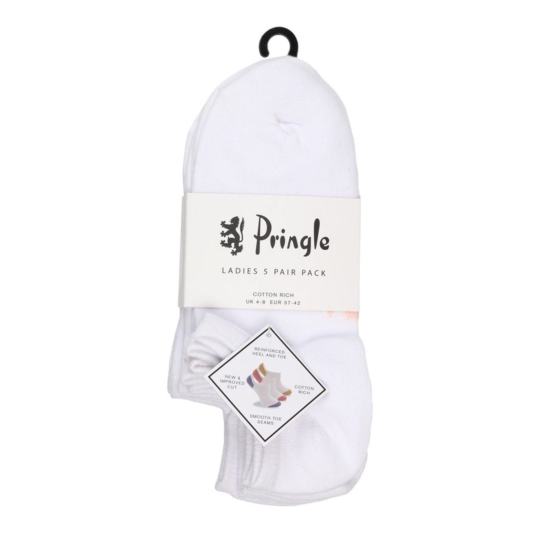 Pringle 5 Pack No Show Trainer Socks