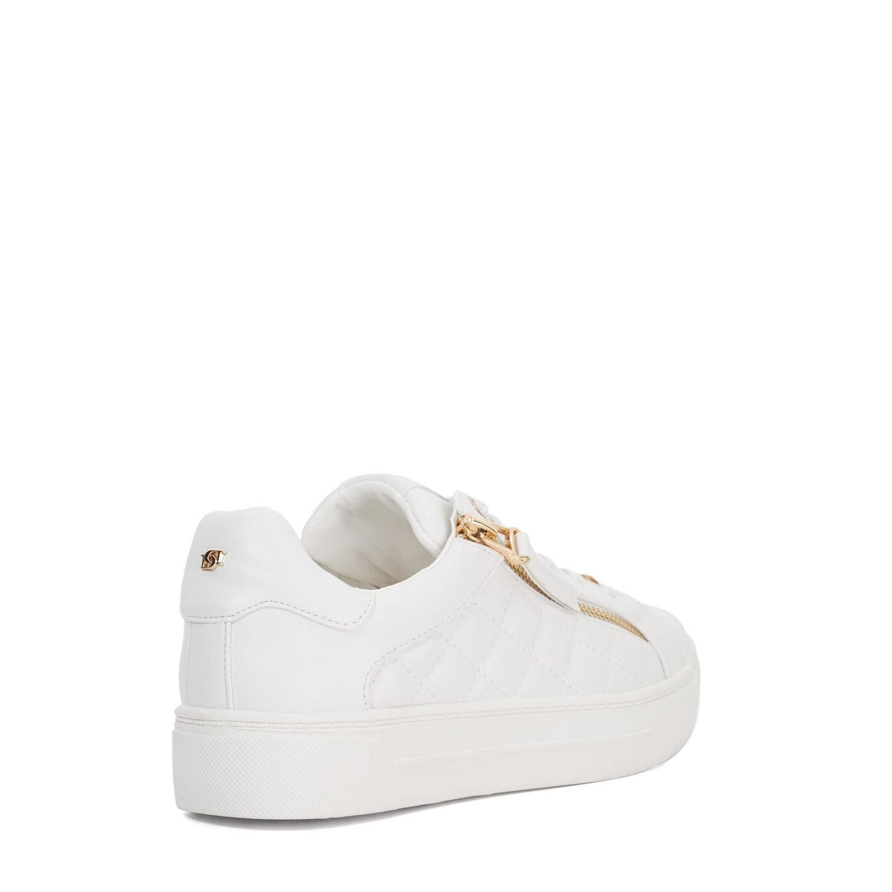 Dune London Quilted Flatform Lace Up Trainers