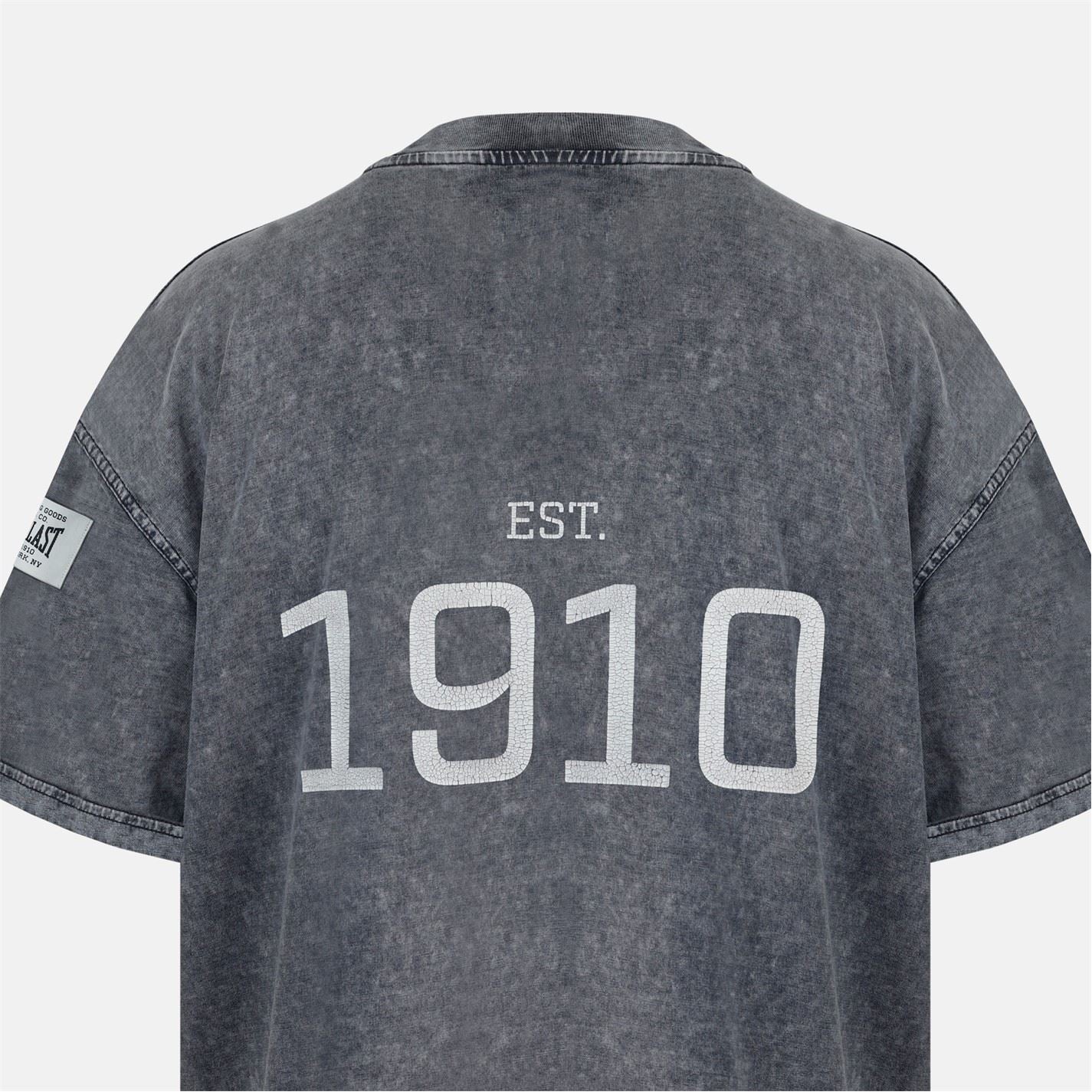 Everlast NYC Rib Crew Neck Short Sleeve Boyfriend T-Shirt