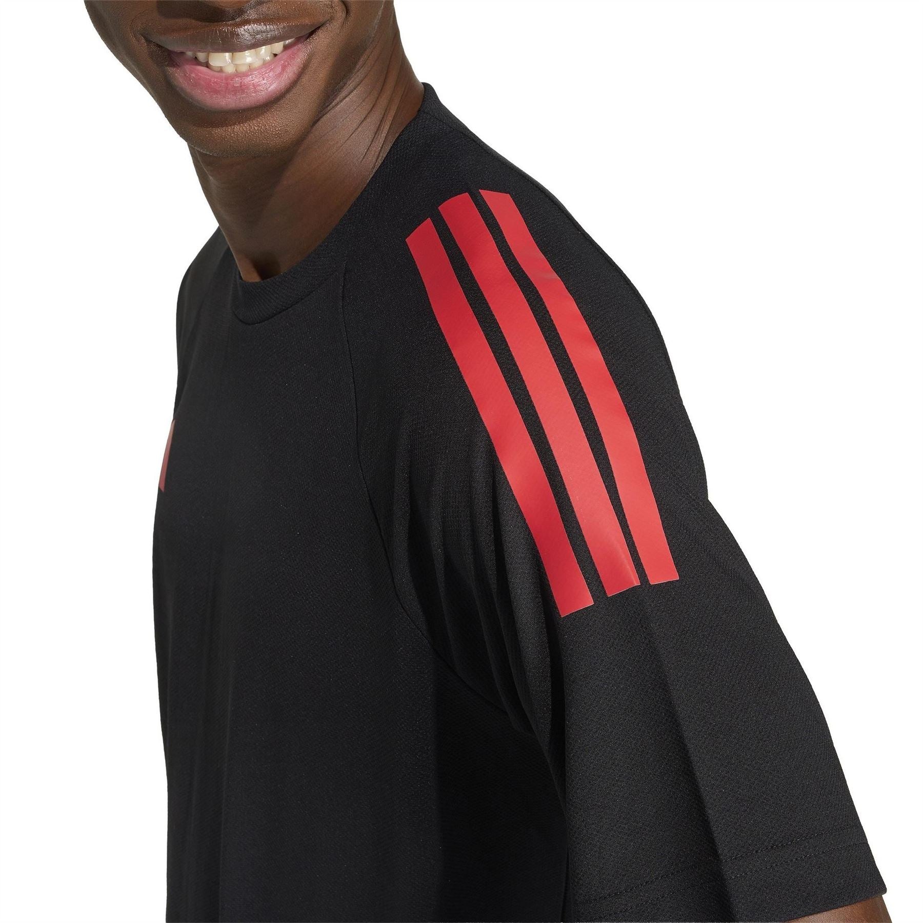 adidas Mens Classic 3 Stripe Sereno T-Shirt