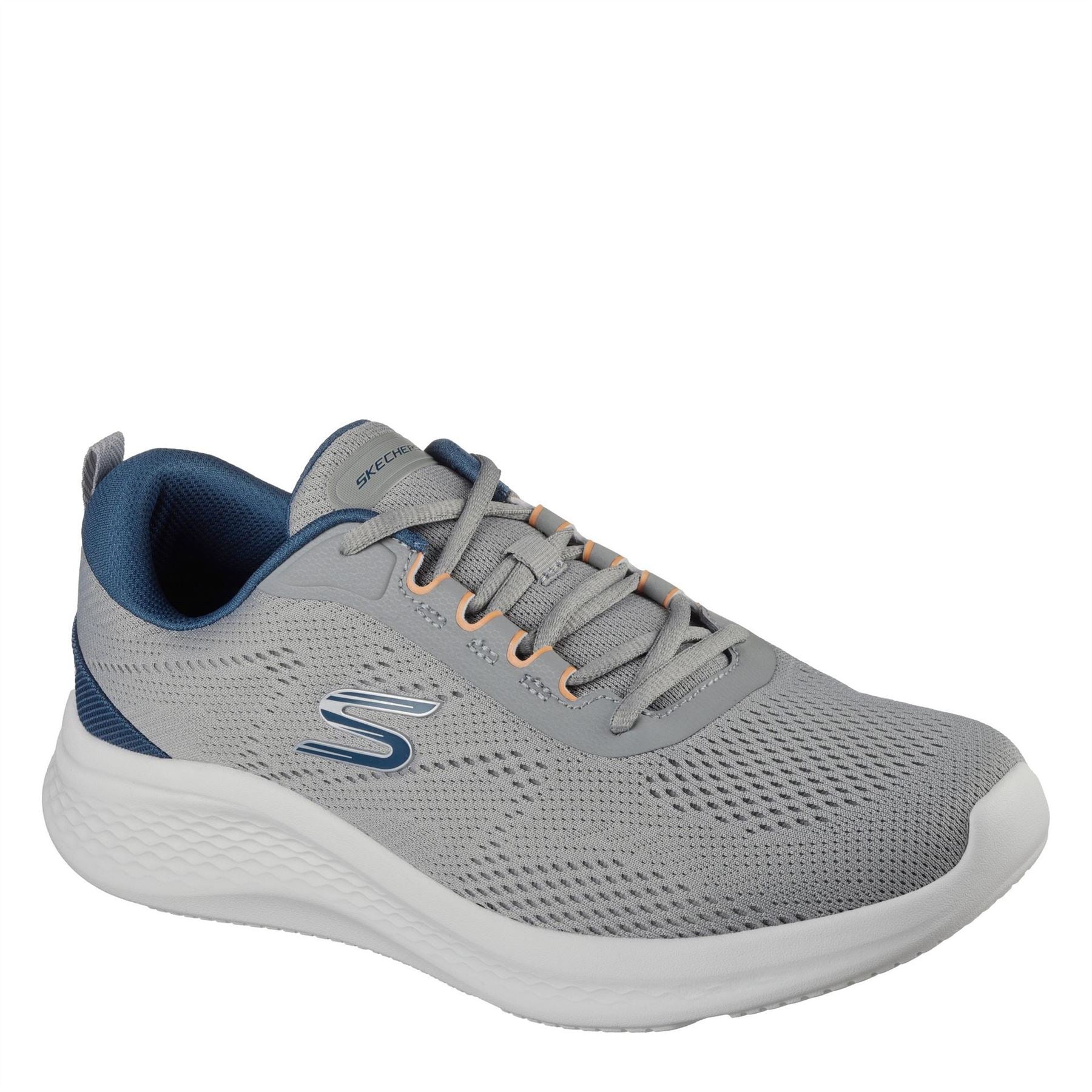 Skechers Mens Mesh Lace Up Low Top Trainers