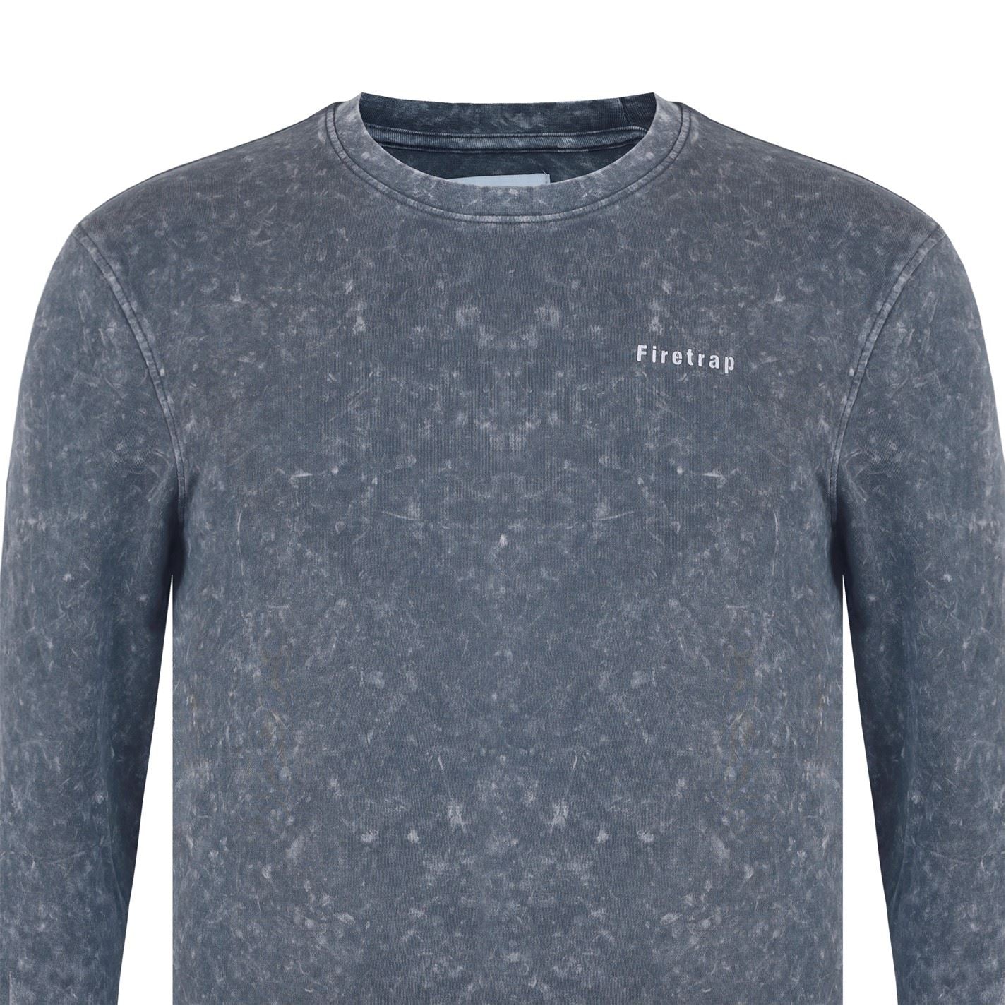 Firetrap Long Sleeve Crew Neck Regular Fit T-Shirt