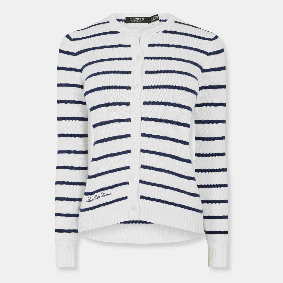 Lauren by Ralph Lauren Embroidered Crew Neck Long Sleeve Sweater