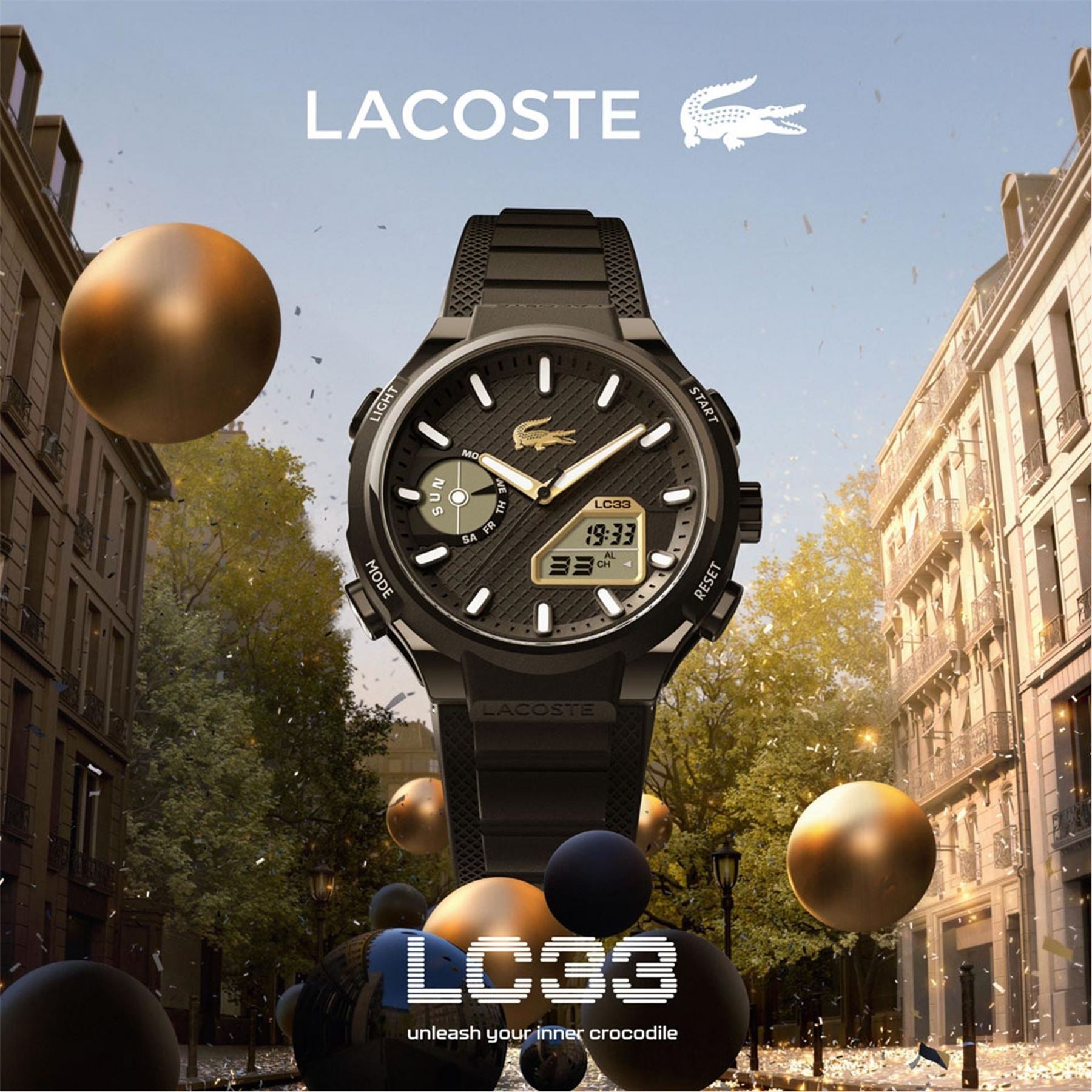 Lacoste Mens Lc33 Analog Digital Watch