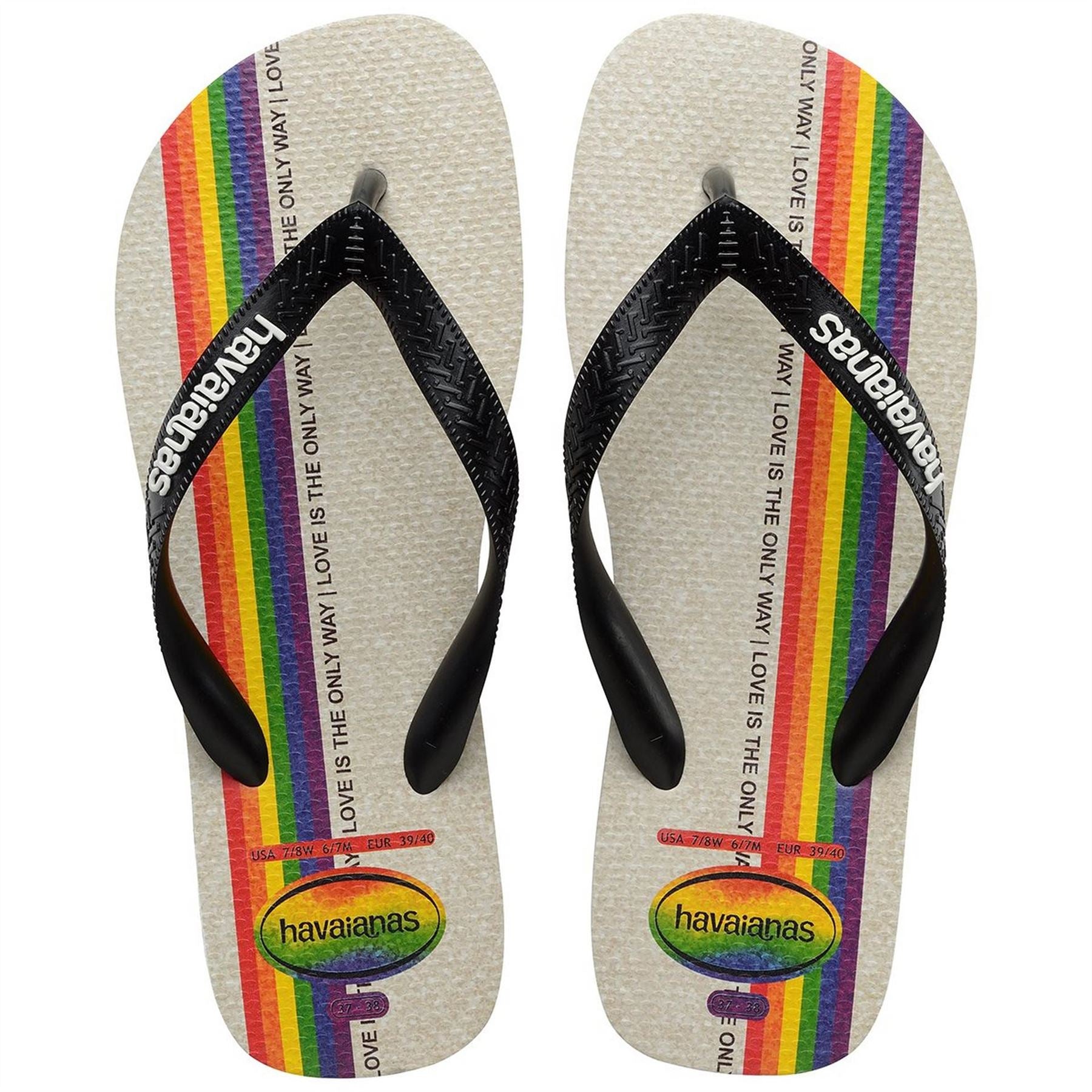 Havaianas Graphic Print Thong Toe Flip Flops