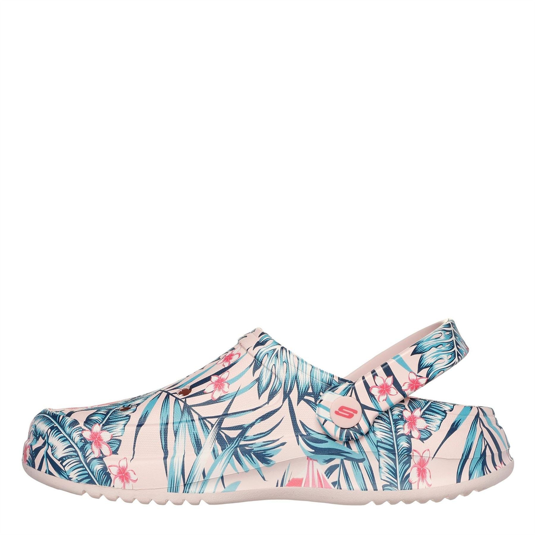 Skechers Archfitwave Closed Toe Leaf Print Shuv Sandals