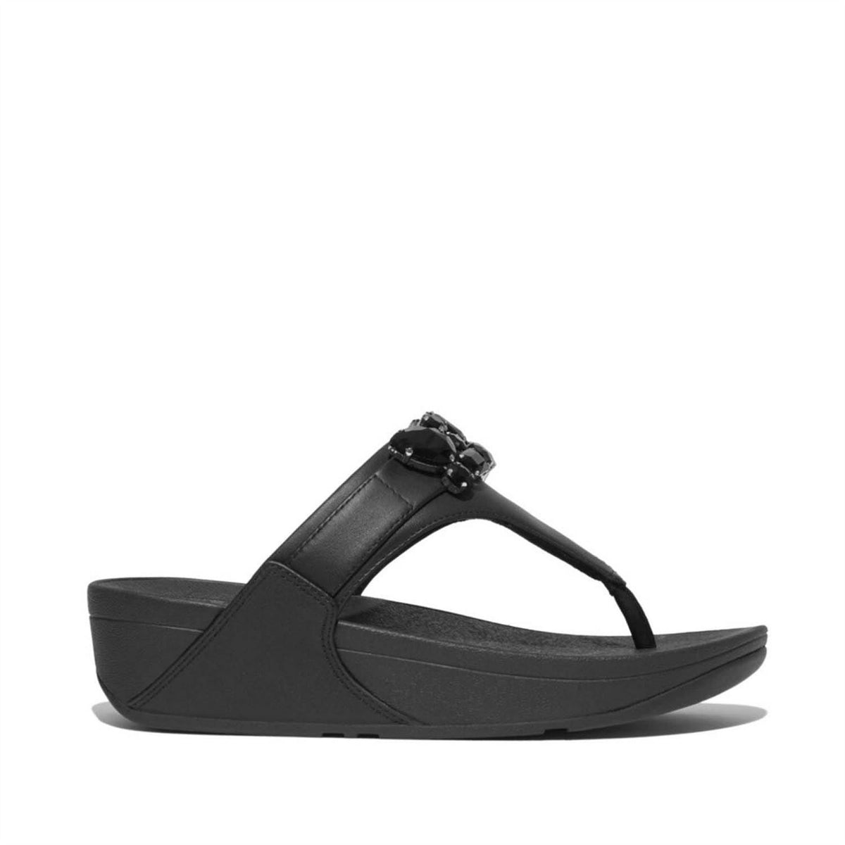 FitFlop Lulu Bejewelled Trim Toe Post Sandals