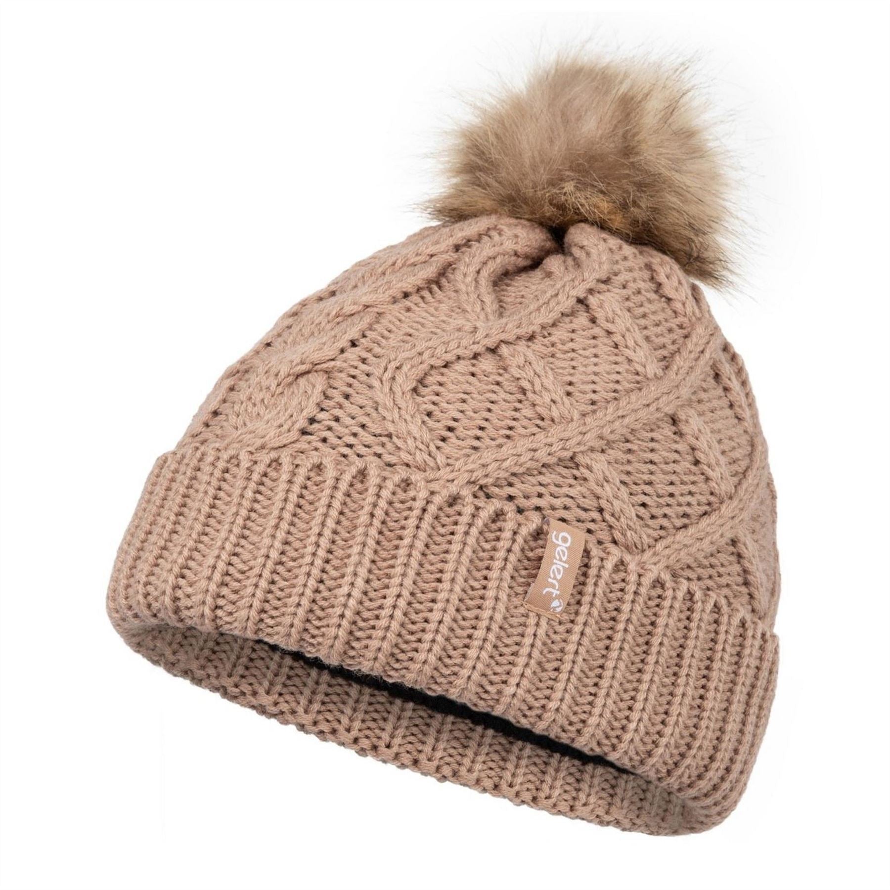 Gelert Womens Knitt Pom Beanie
