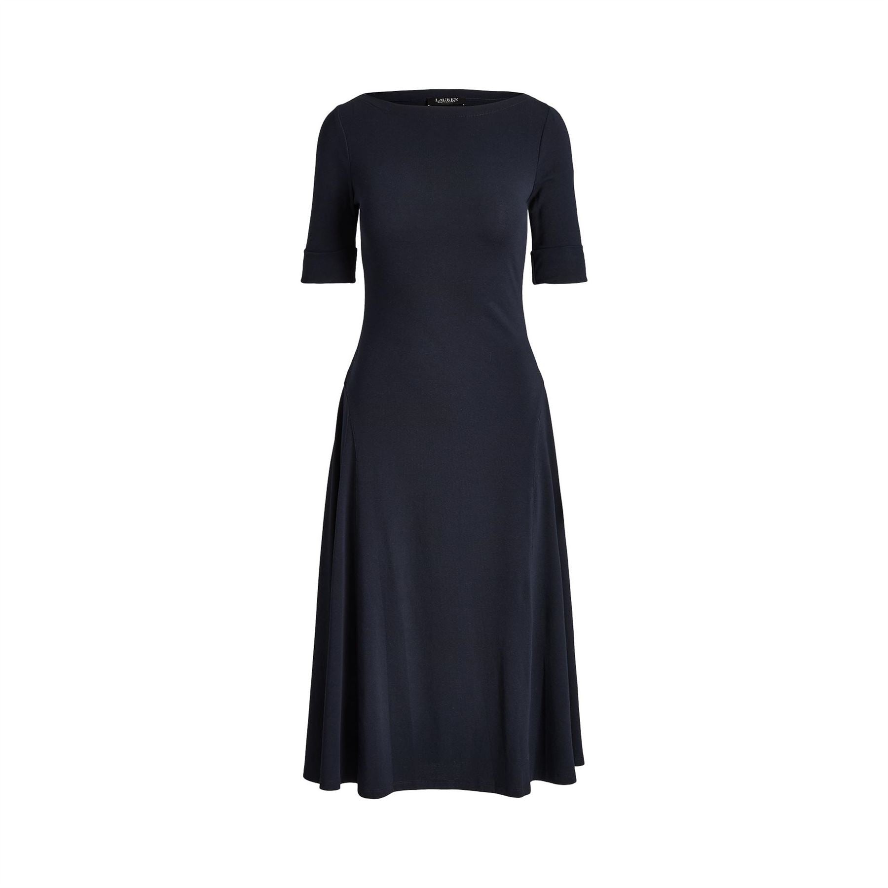 Lauren by Ralph Lauren Boat Neck Jersey Midi Dress