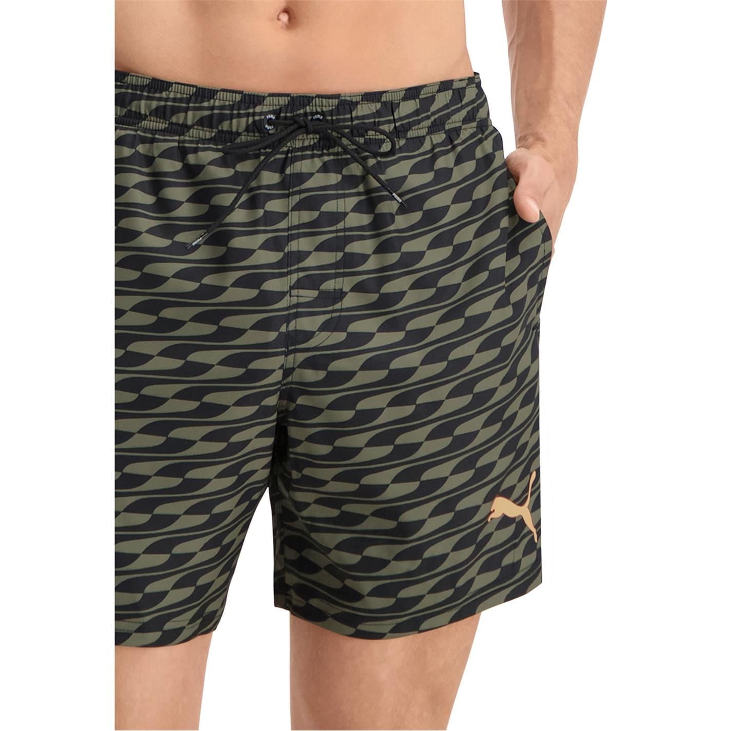 Puma Formstrip Wave Patterned Swim Short