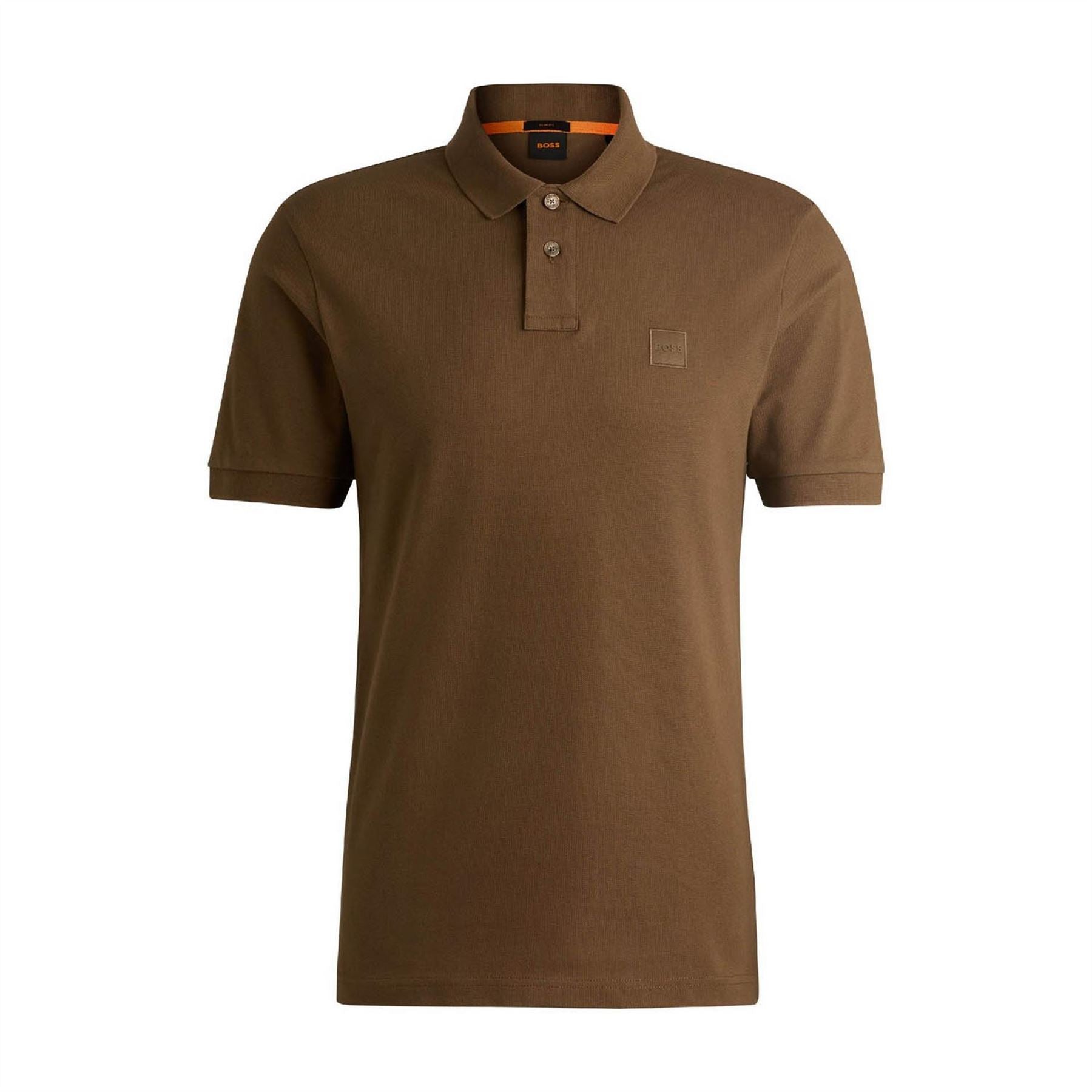 Boss Collared Neck Button Placket Polo Shirt