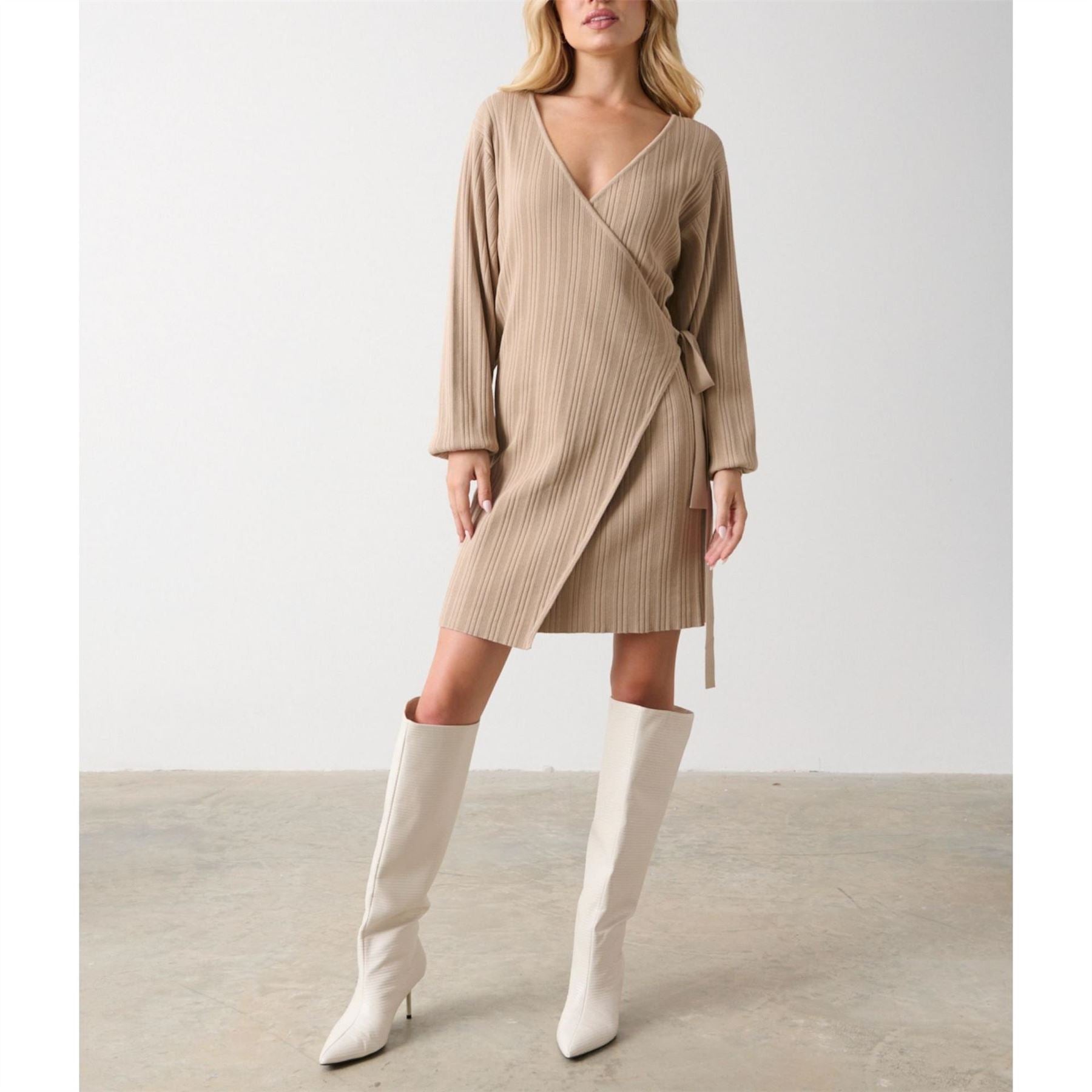 Pretty Lavish Plisse Mini Dress