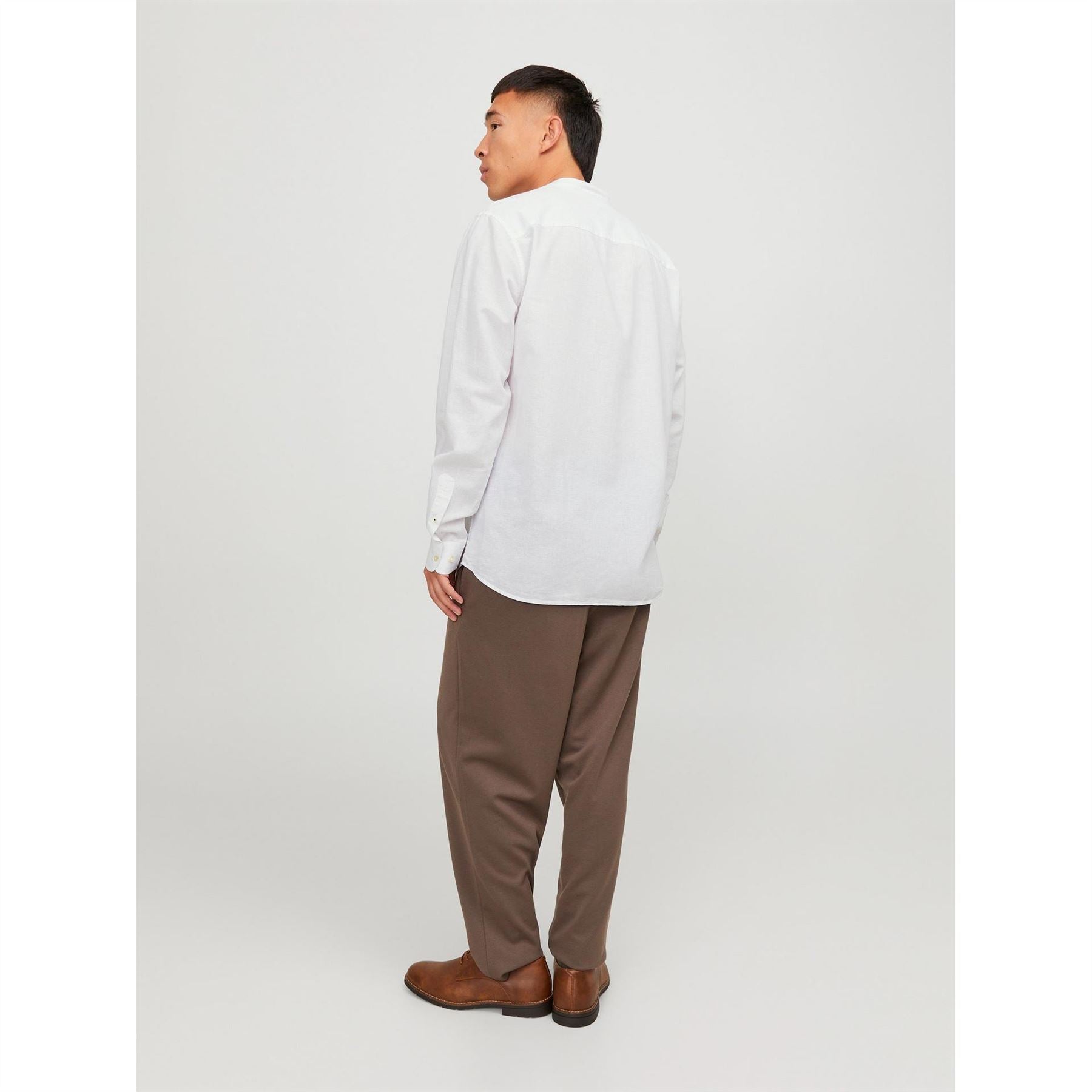 Jack and Jones Long Sleeve Buttoned Linen Shirt