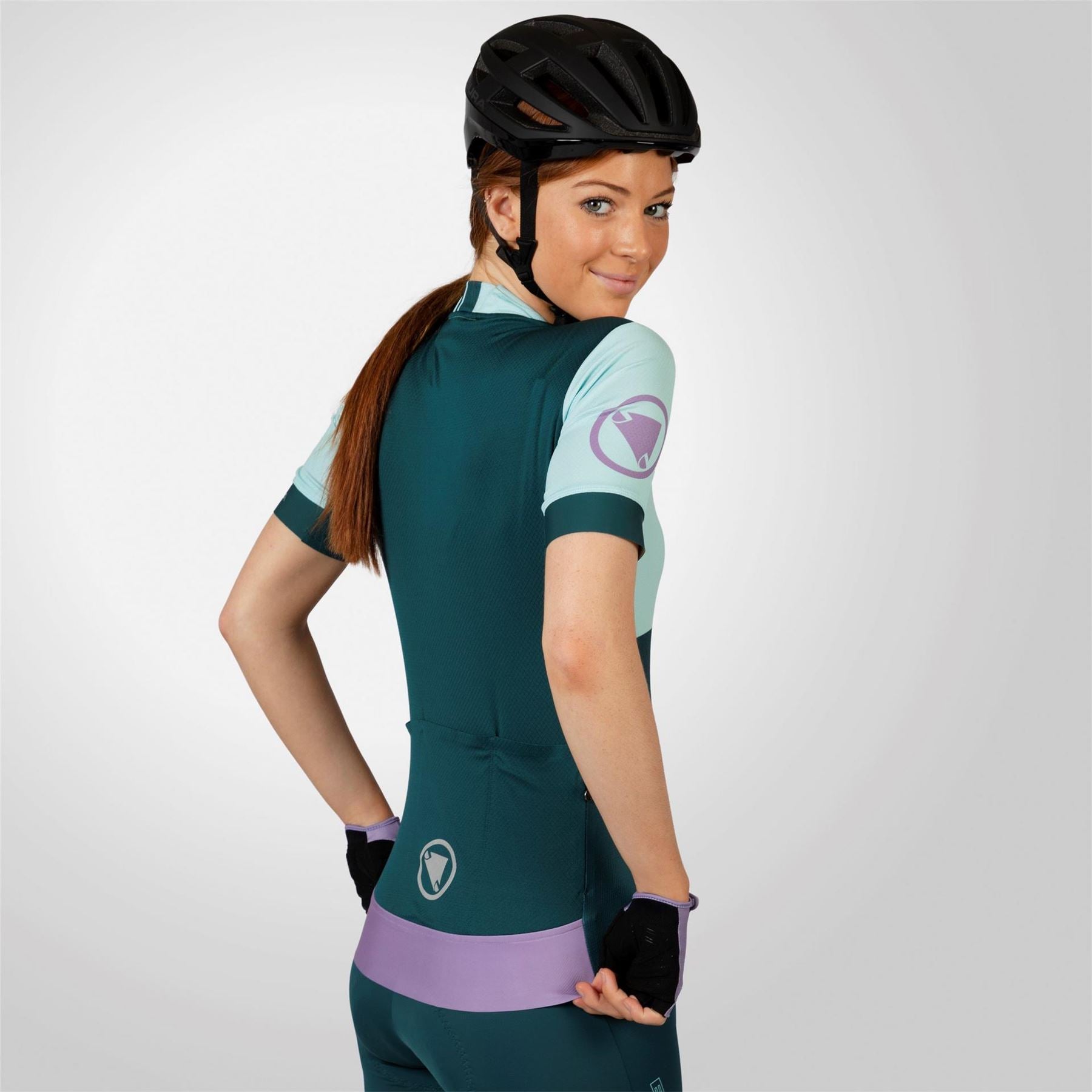Endura Mock Neck Short Sleeve Slim Fit Athletic Jersey