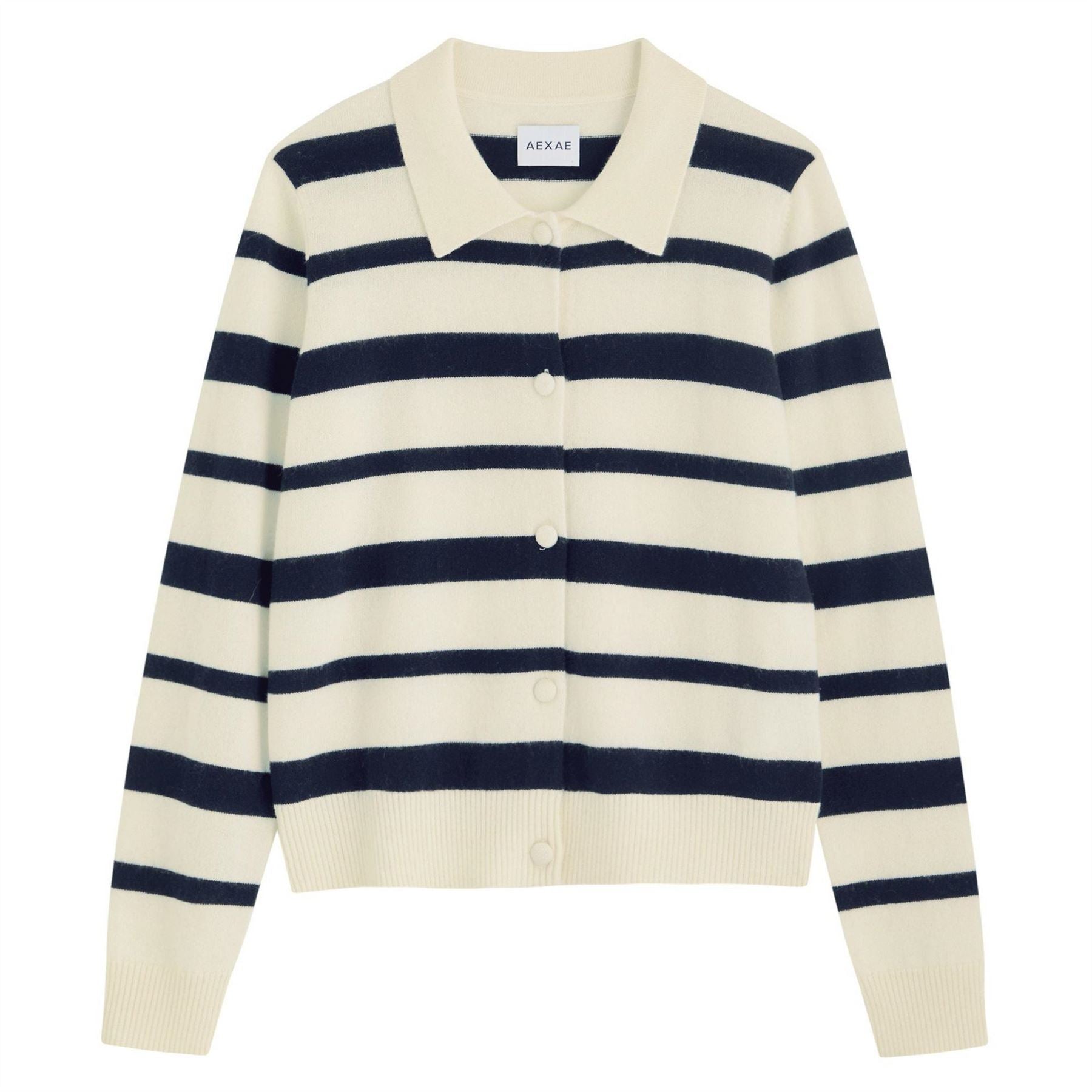 AEXAE Cashmere Cropped Polo