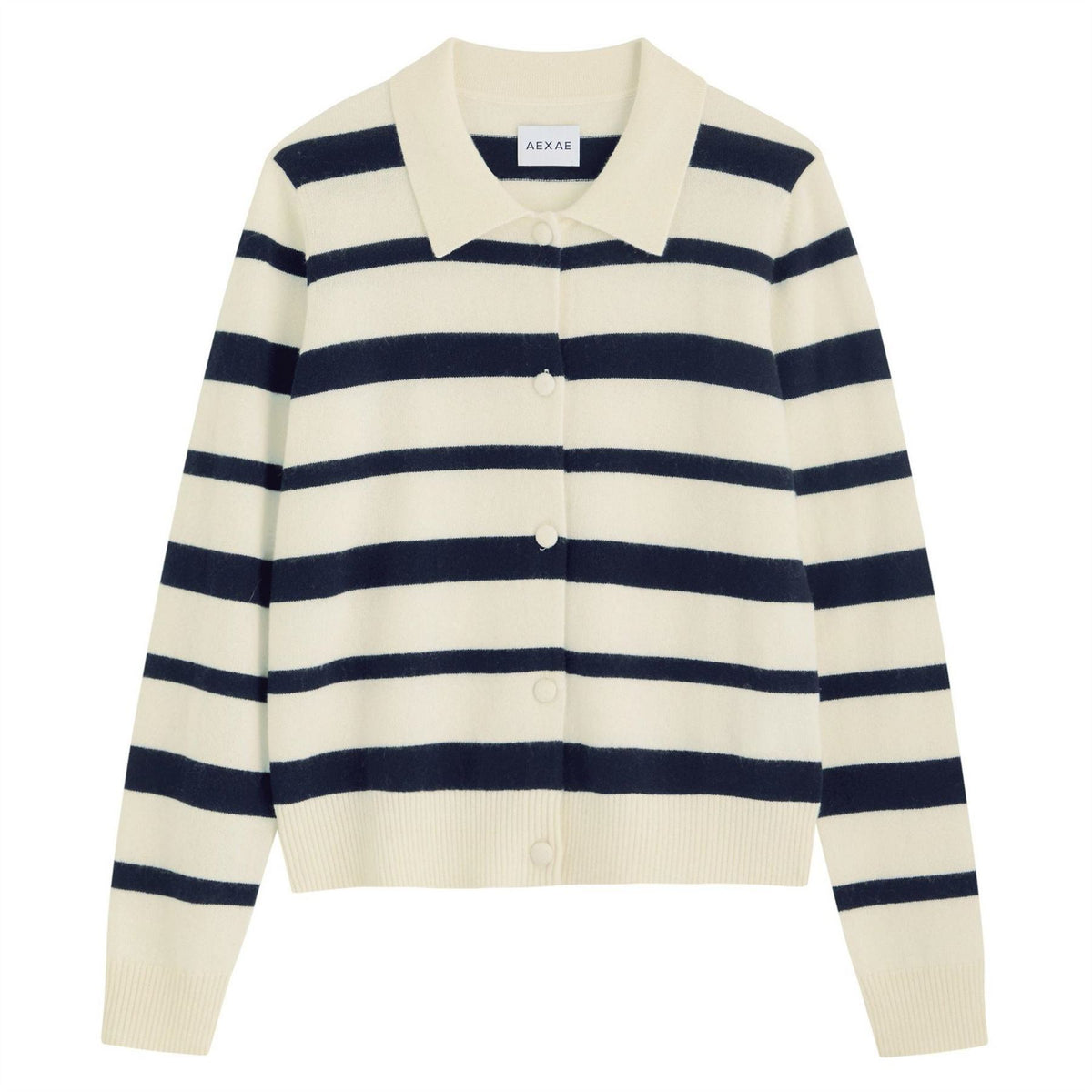 AEXAE Cashmere Cropped Polo