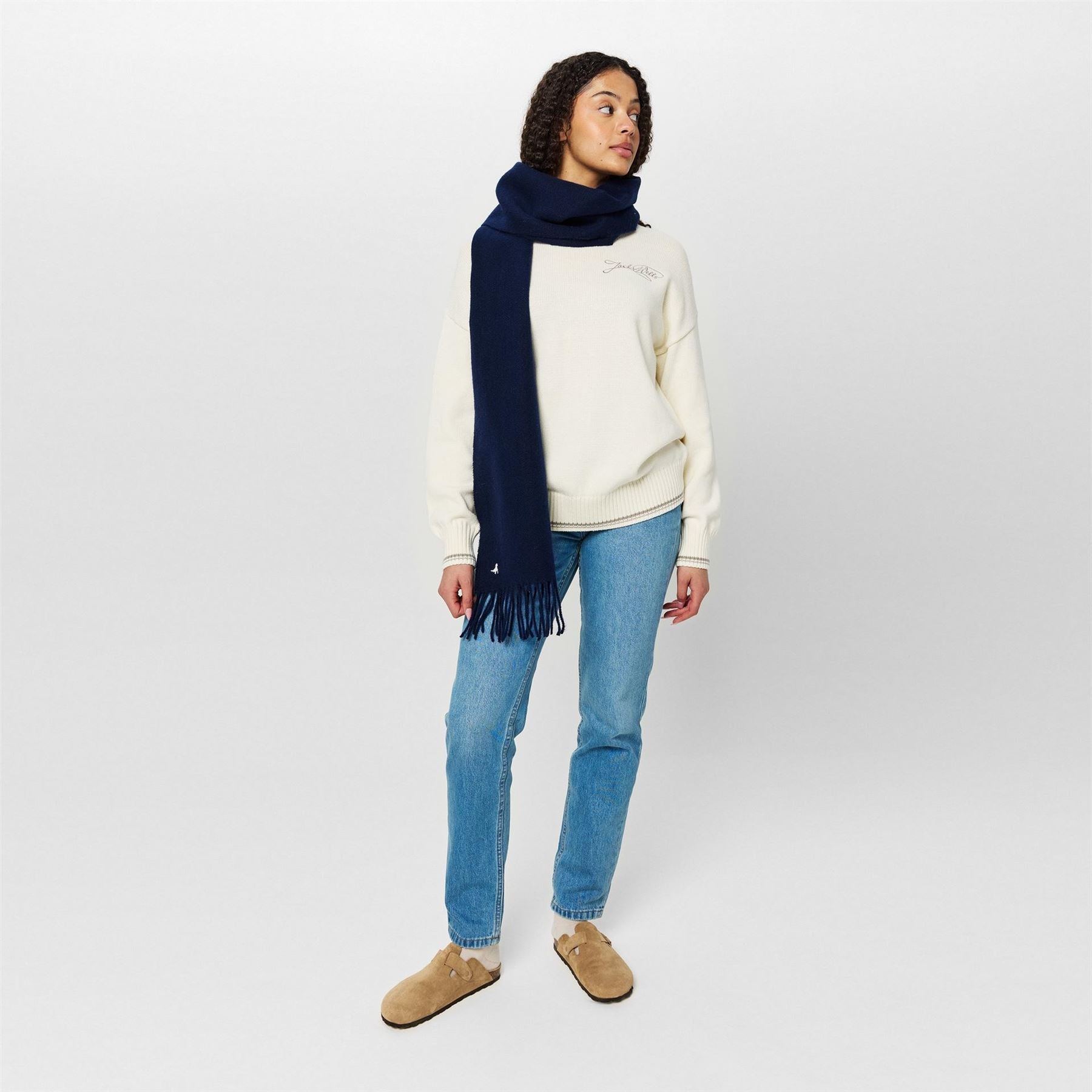 Jack Wills Fringe Midweight Scarf