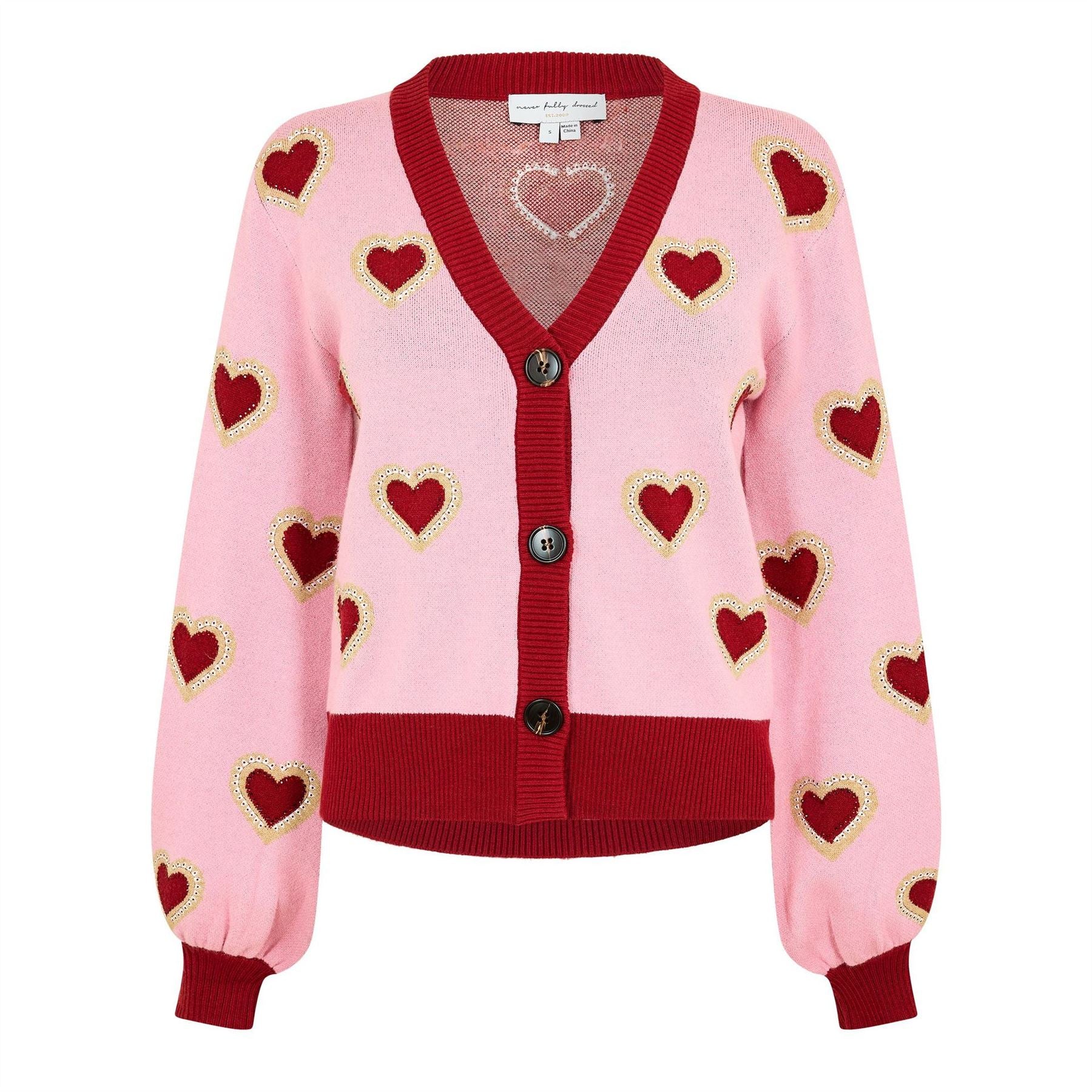 Never Fully Dressed Heart Cardigan