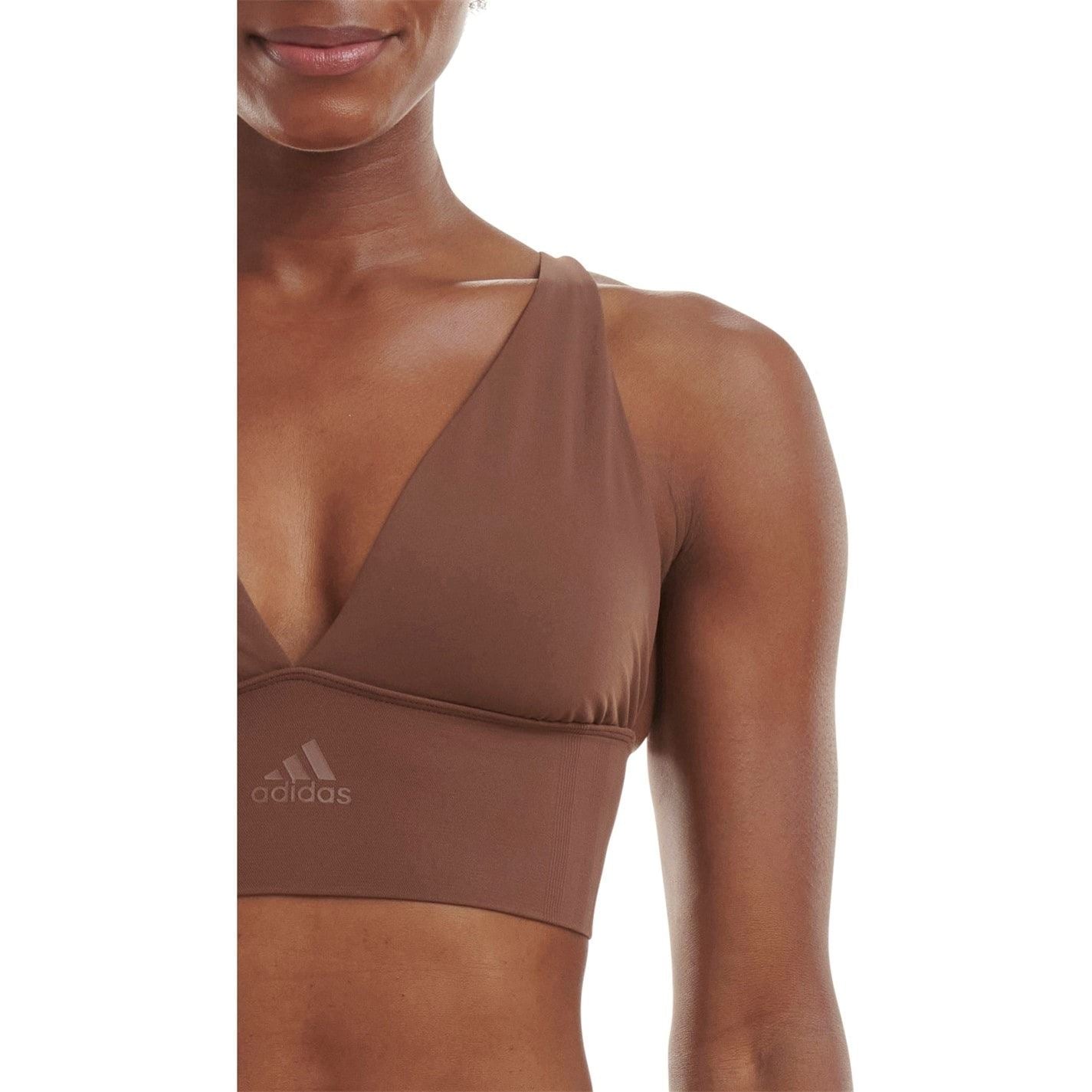 adidas Sport Active Seamless Micro Stretch Long Line Plunge Bra