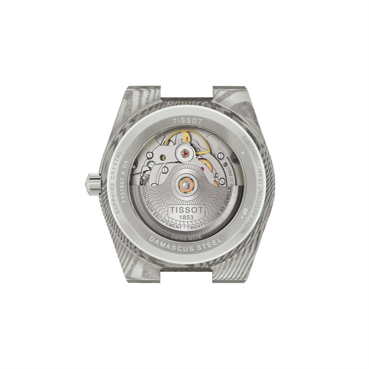 Tissot Prx Damascas Damascus Steel Automatic Analogue Watch
