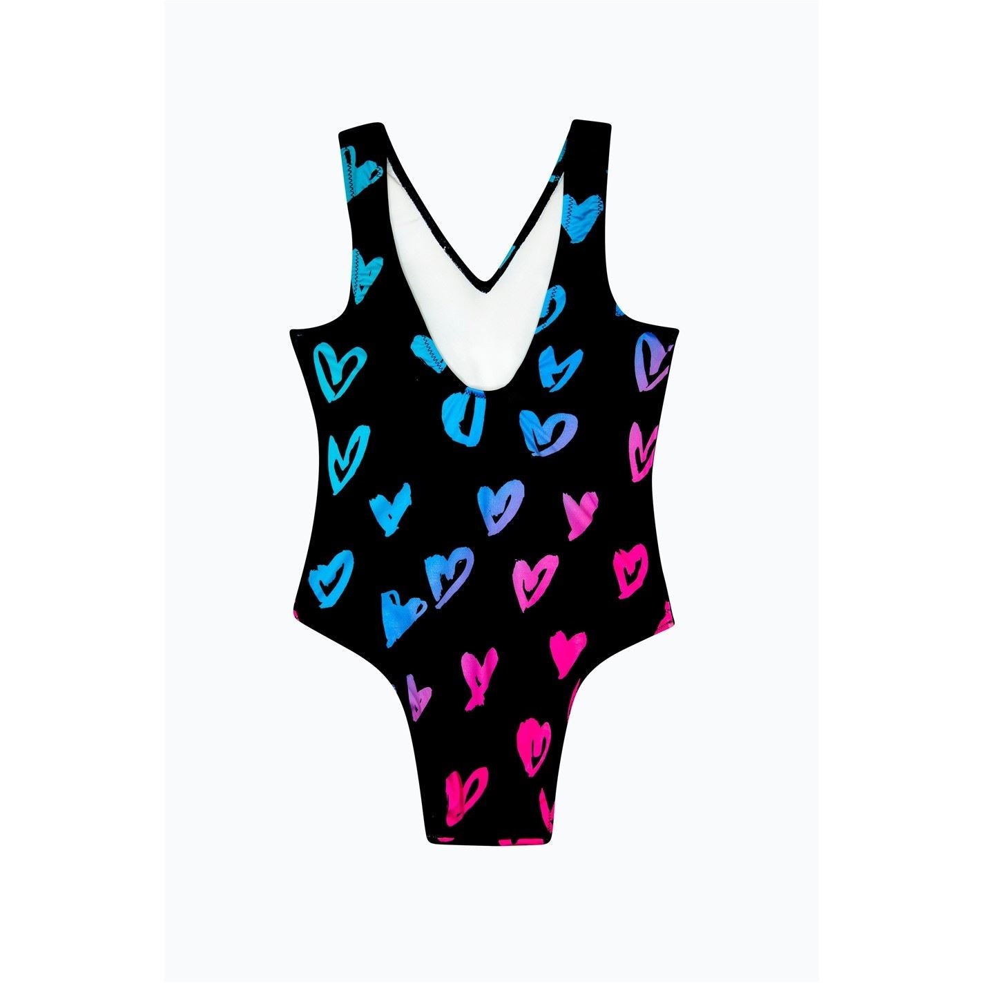 Hype Heart Scribble One-Piece Swimsuit