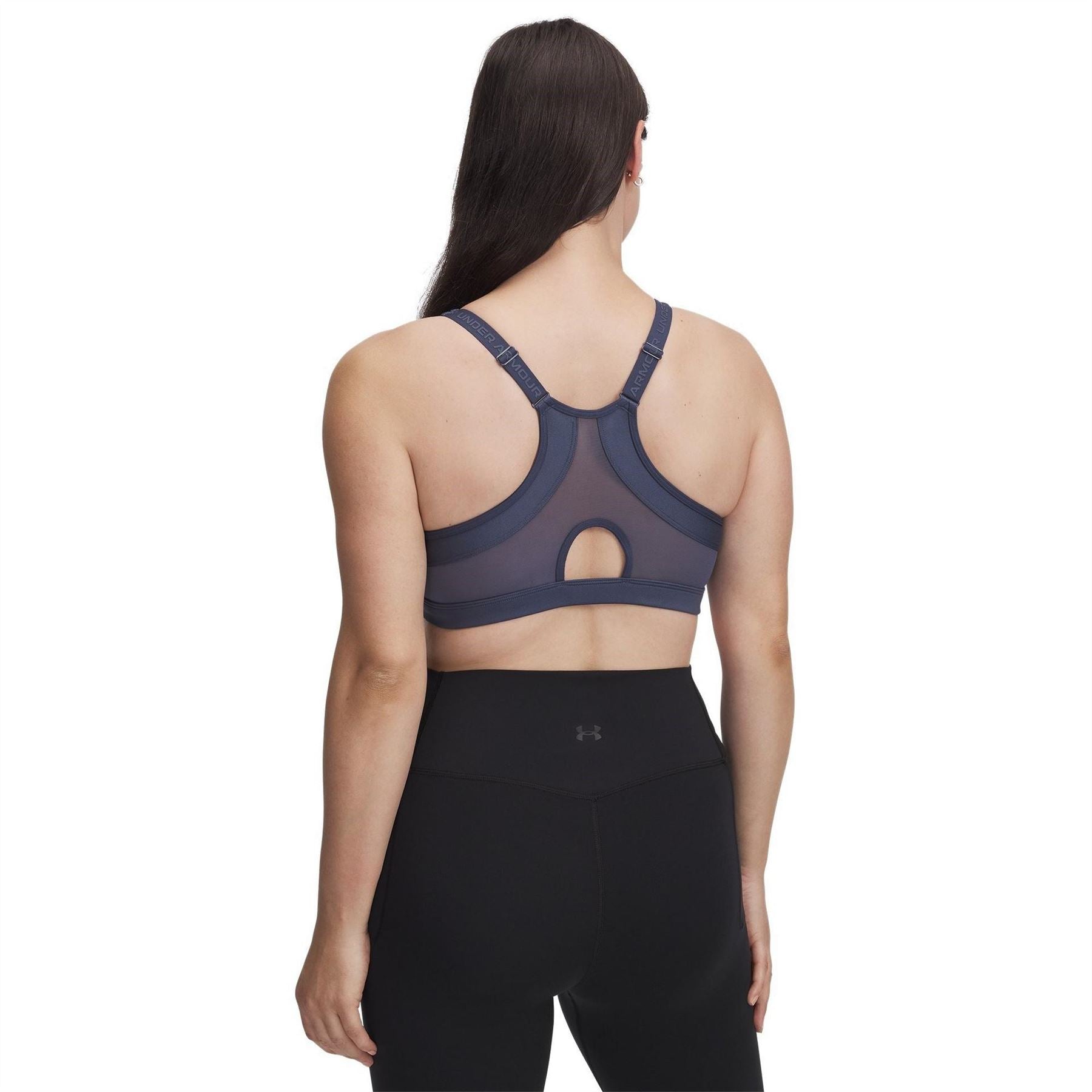 Under Armour V-Neck Sports Bra with Spaghetti Straps