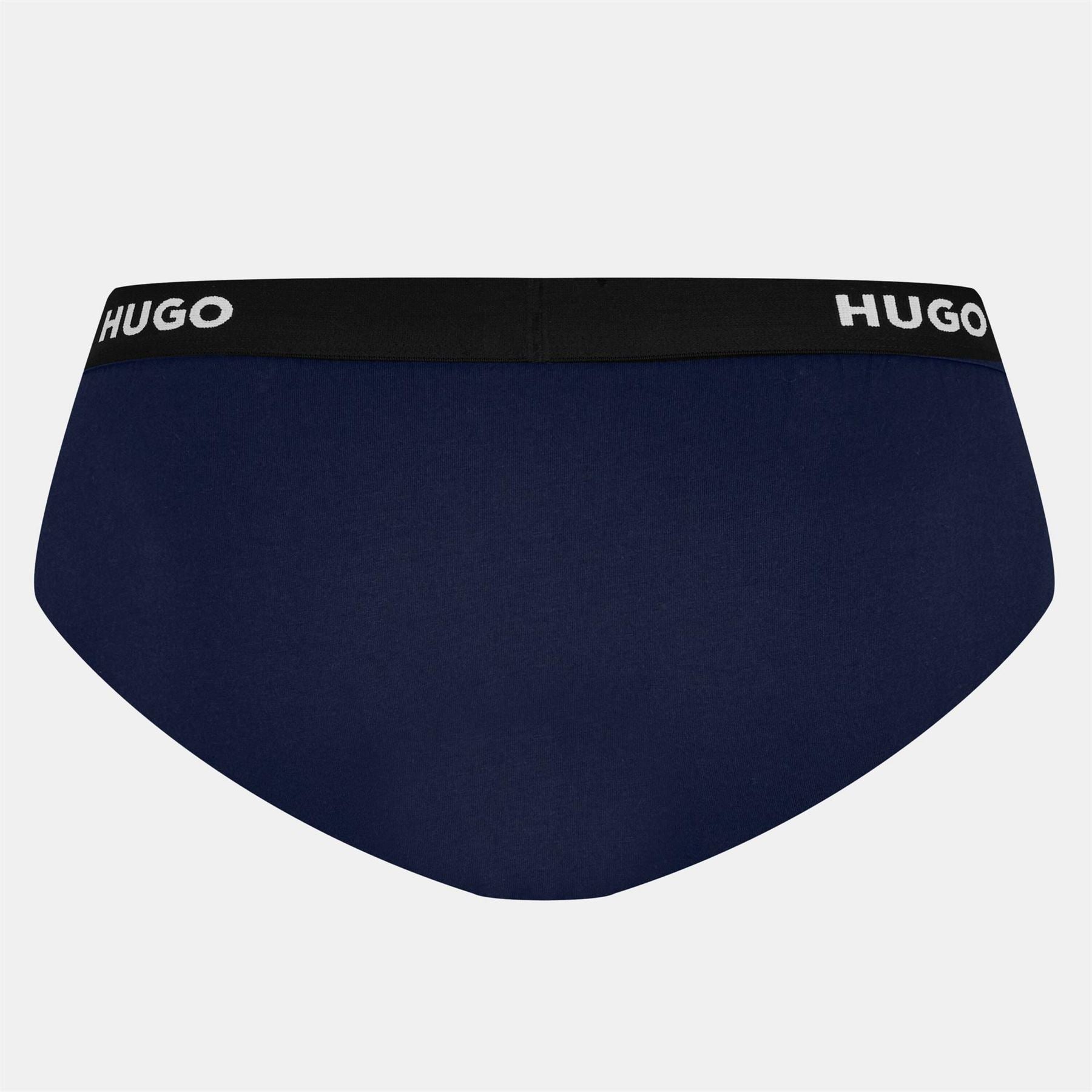 Hugo 3 Pack Cotton Logo Briefs