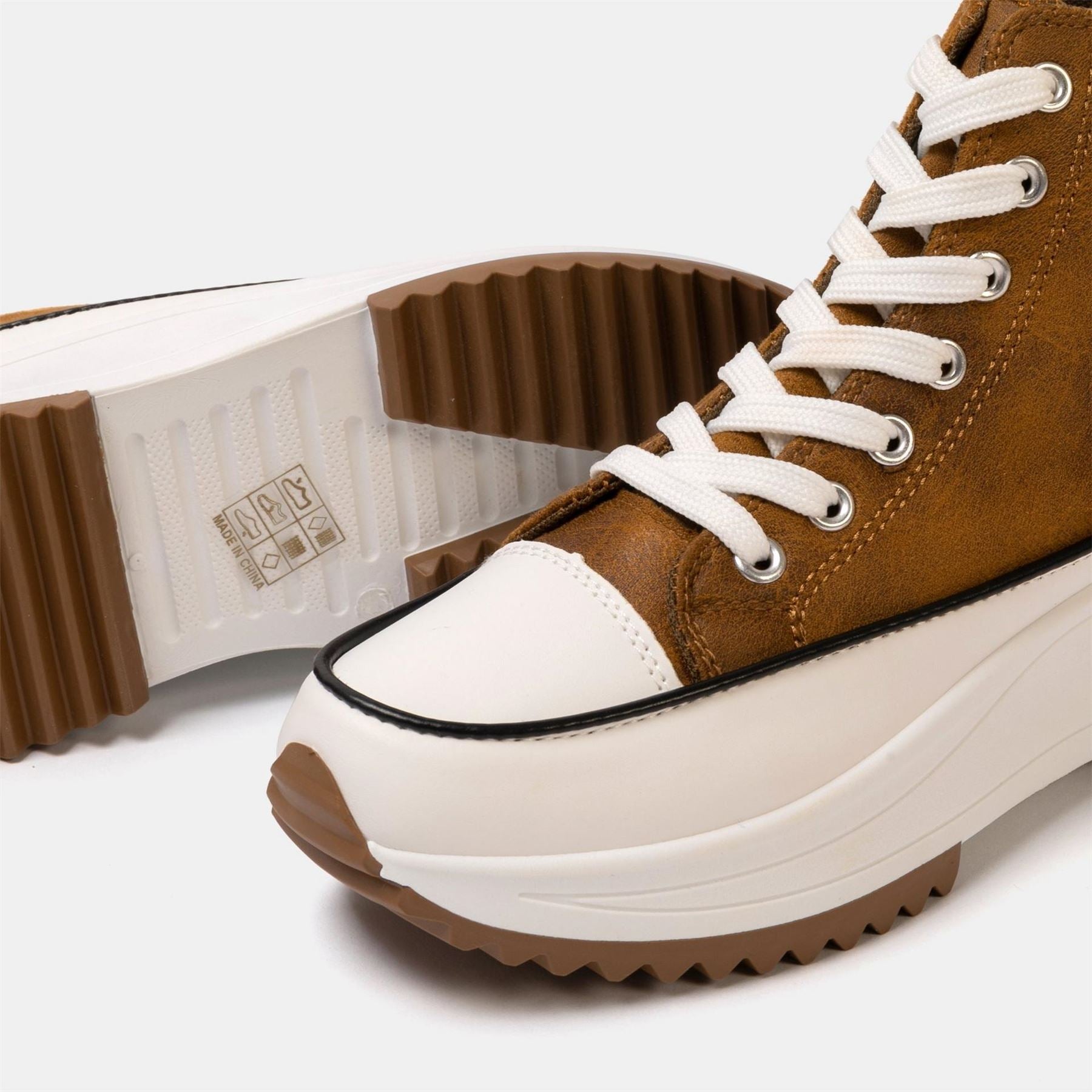 Firetrap Platform Hi Top Ladies Trainers