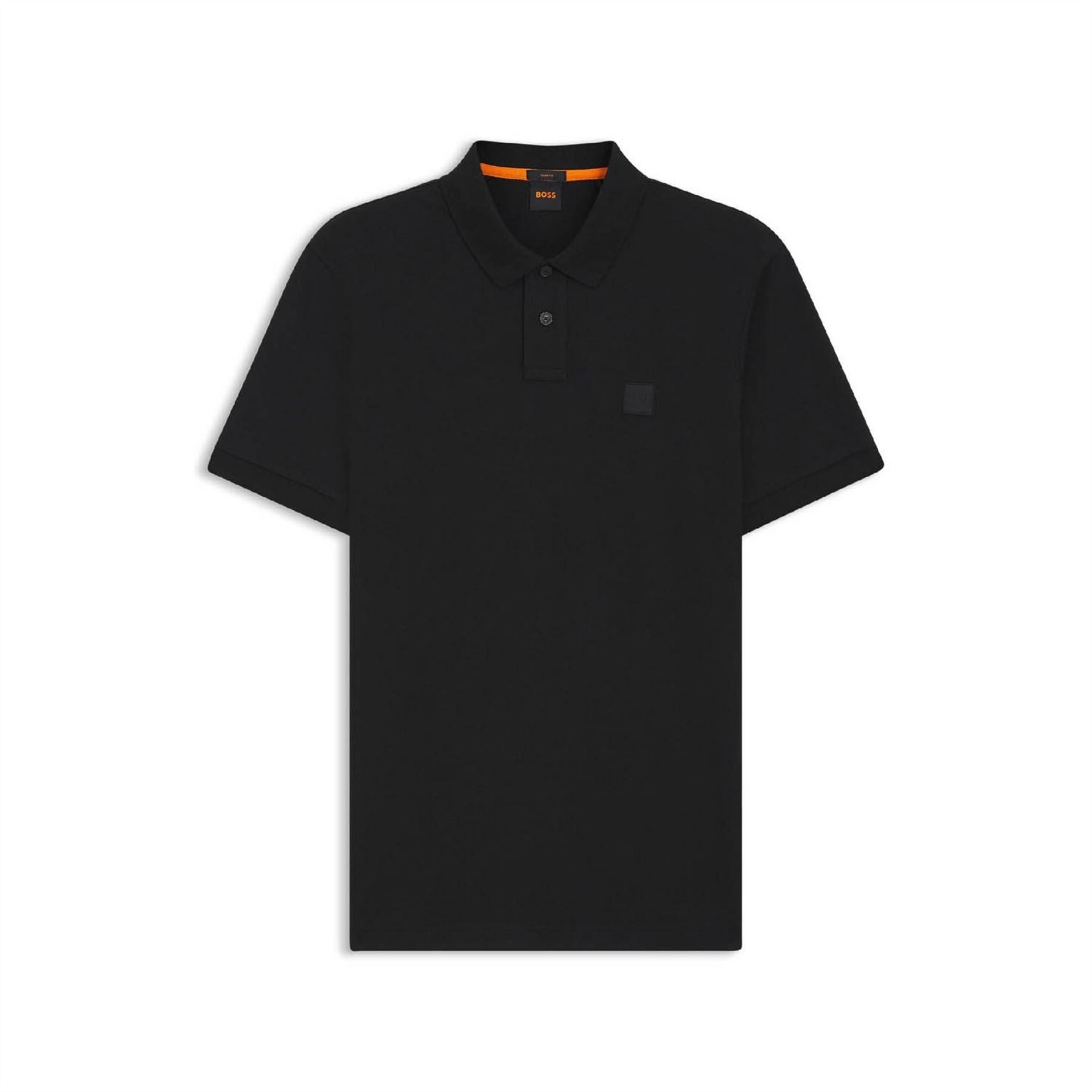 Boss Collared Neck Button Placket Polo Shirt